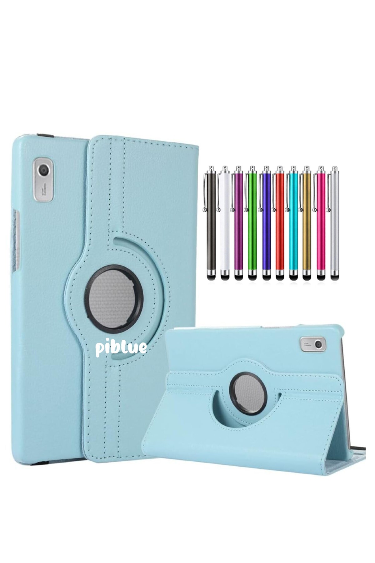 360° Rotating Tablet Case + Pen Compatible with Lenovo Tab M9 TB310FU (ZAC30136TR)