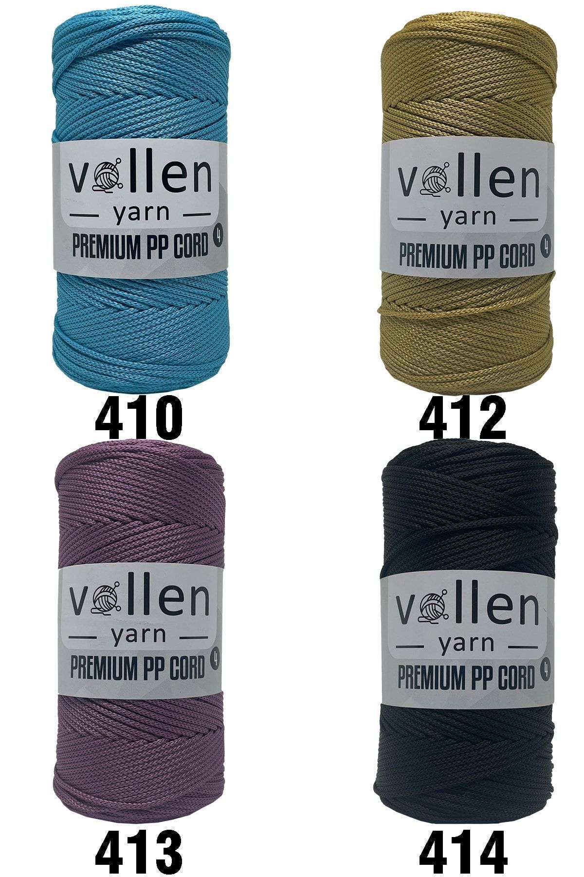 vollen yarn-Premium Polyester Macrame Twine Σετ 2 2mm, μακραμέ σχοινί, μακραμέ, σουπλά, σχοινί τσάντας, λευκό, 400 γραμμάρια, 460 Mt 3