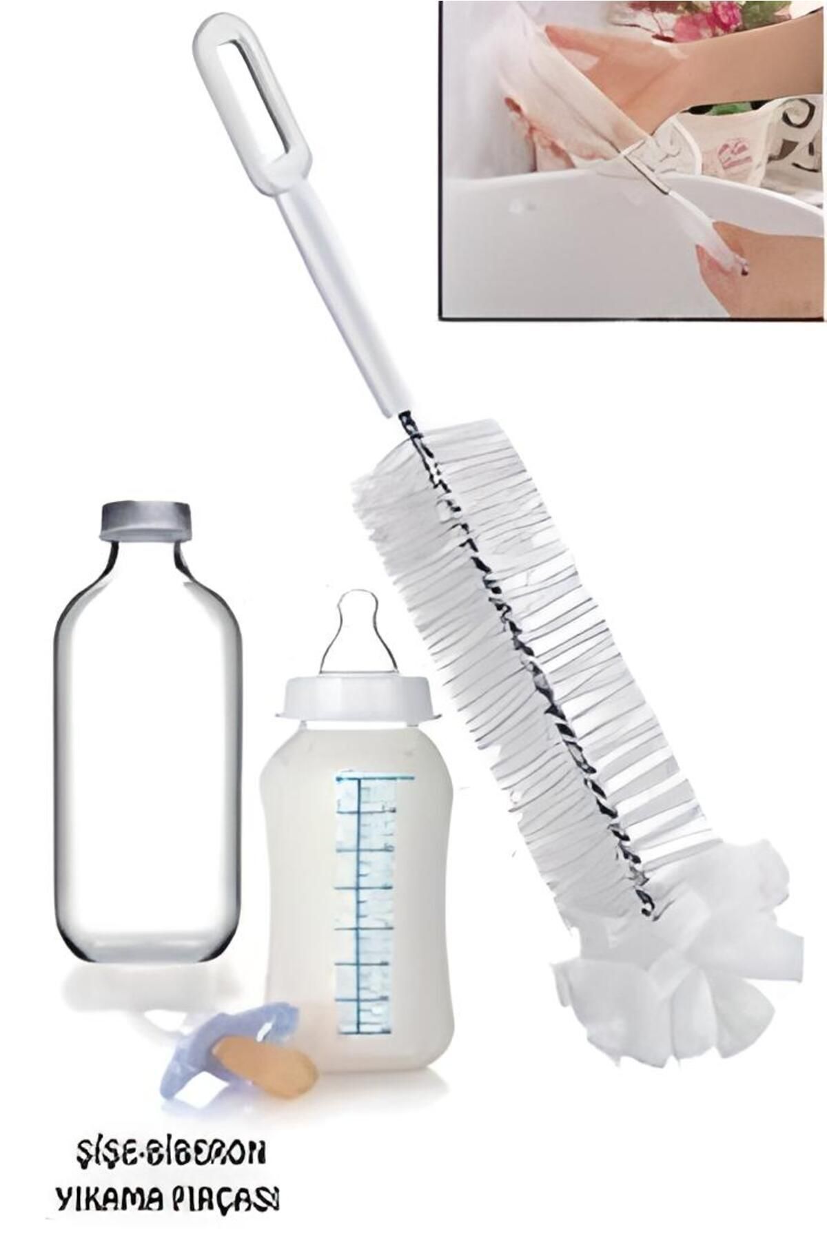 bk&tk design Şişe Ve Biberon Temizleme Fırçası - Şişe Yıkama Fırçası