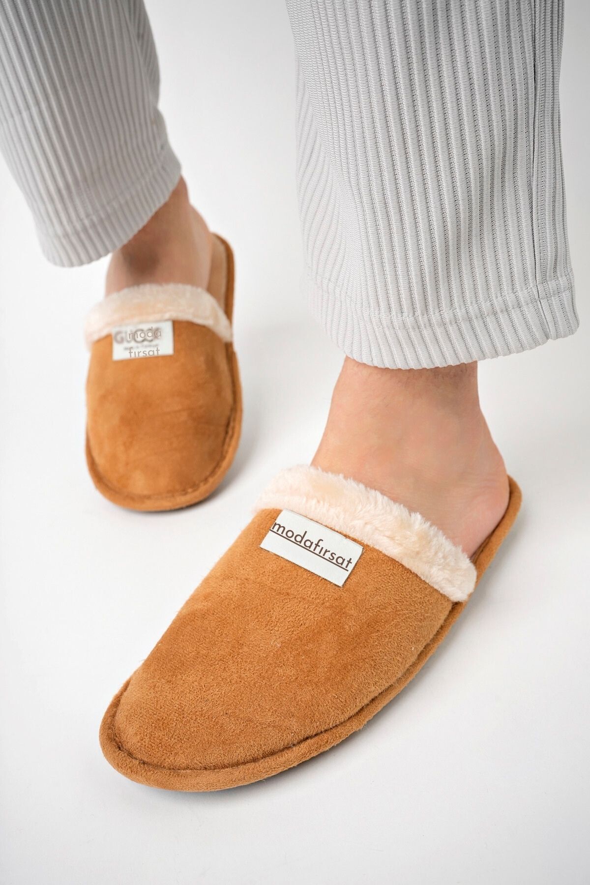 Modafırsat  Erkek Günlük Terlik Yıkanabilir Ev Terliği Misafir Çeyiz Damat Terliği - Görsel 3