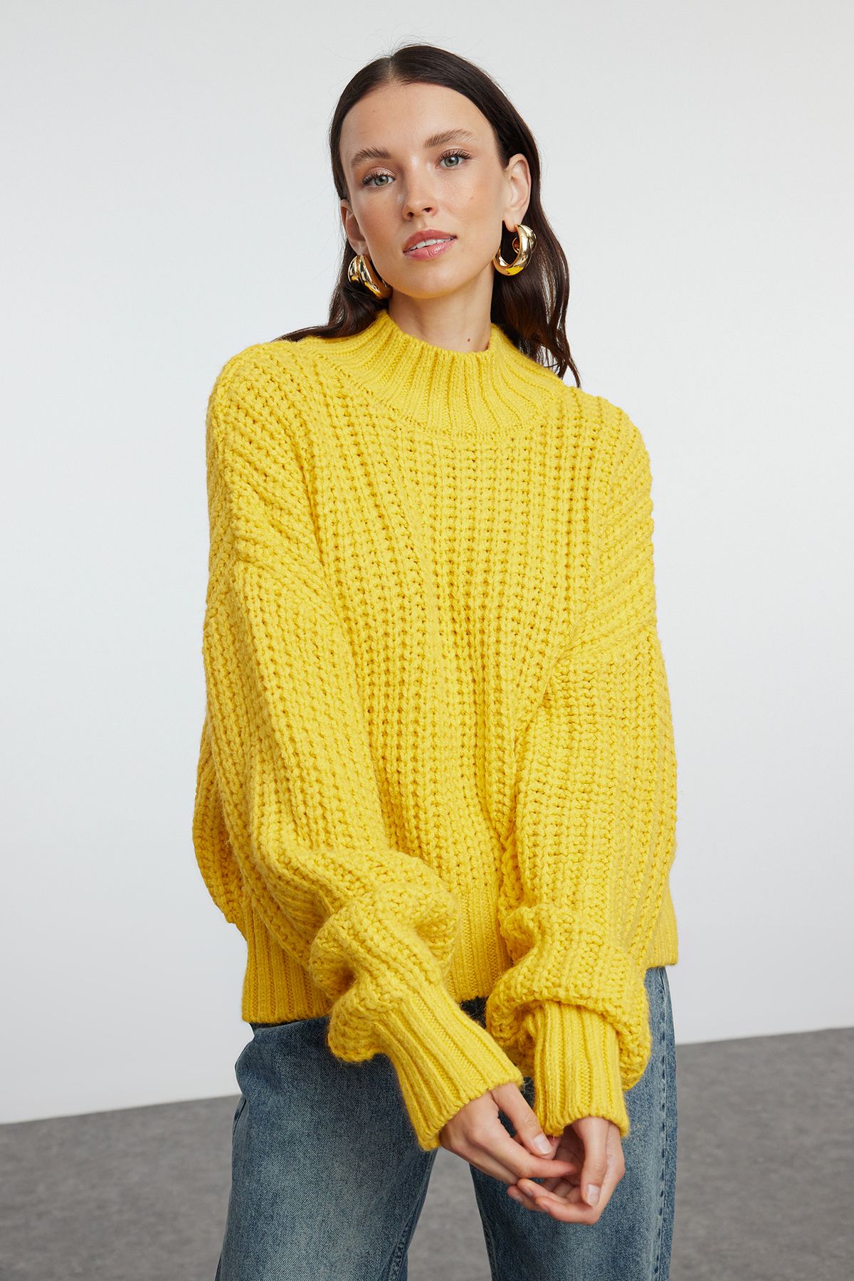 Yellow Sweaters Cardigans Styles Prices Trendyol