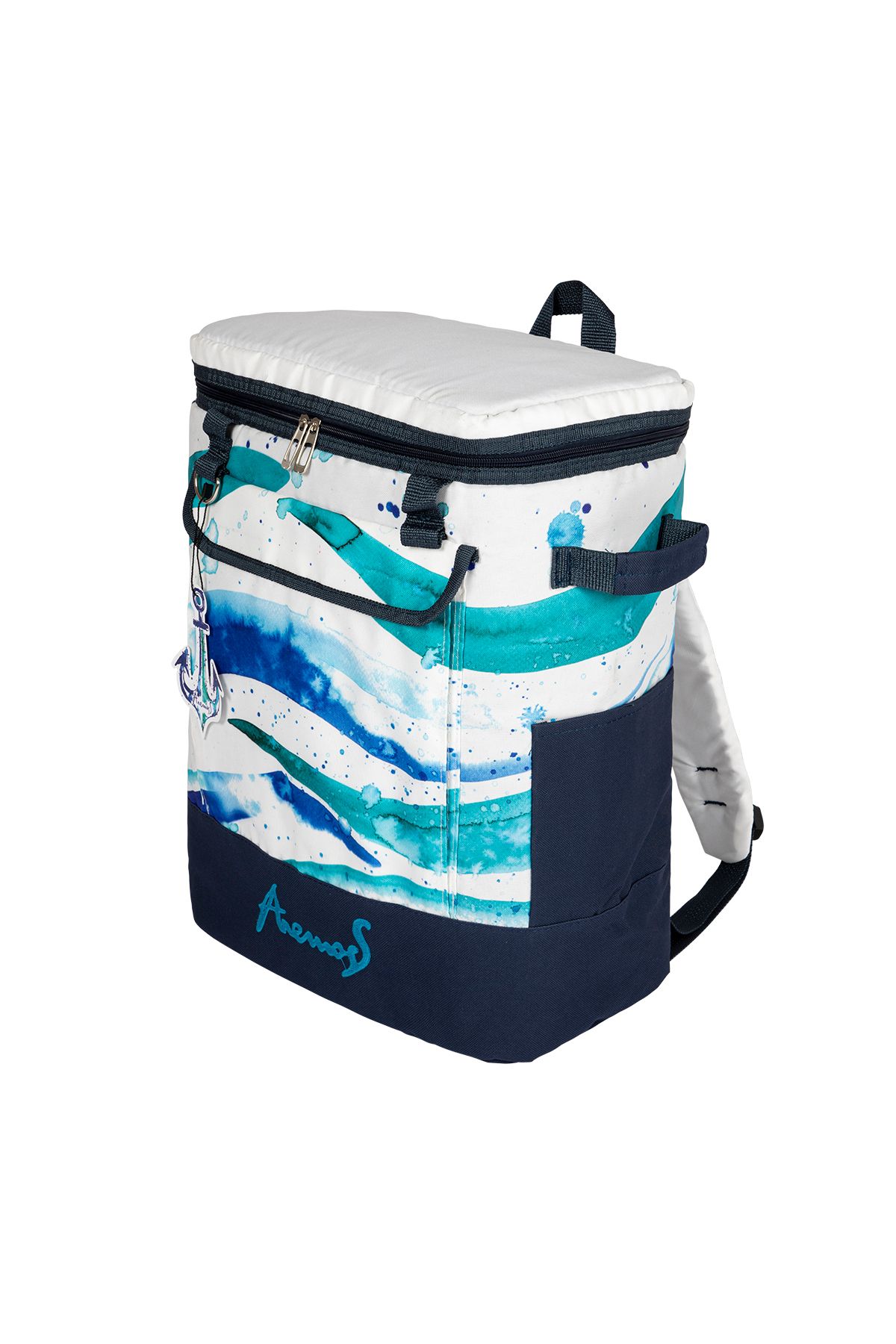 ANEMOSS-Marine Koleksiyonu Waves Kühlrucksack, Weiß 2
