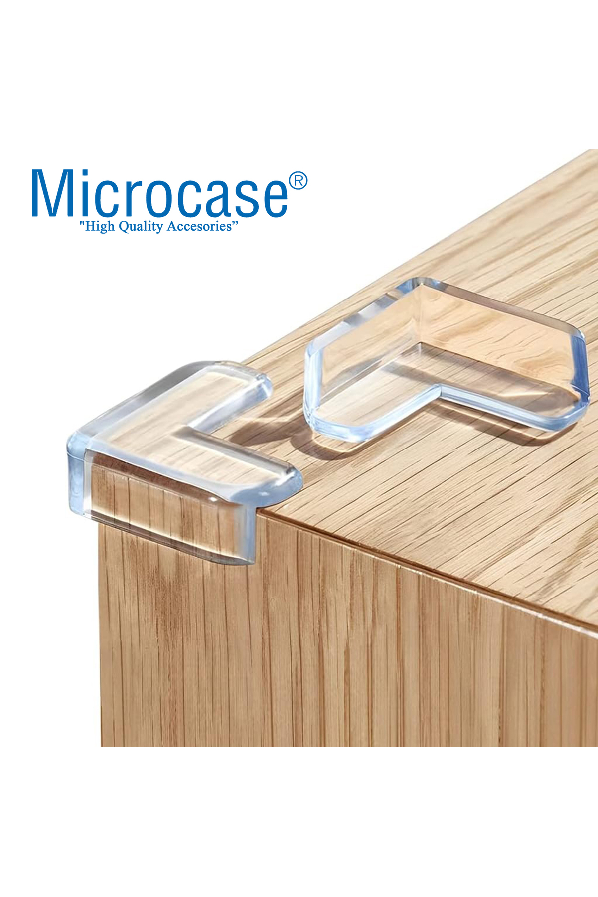 Microcase Bebekler için Eşya Masa Köşe Koruyucu Şeffaf Kendinden Yapışkanlı Silikon Köşe Koruma -AL4545 4 Adet fotoğrafı 6 (önizleme)