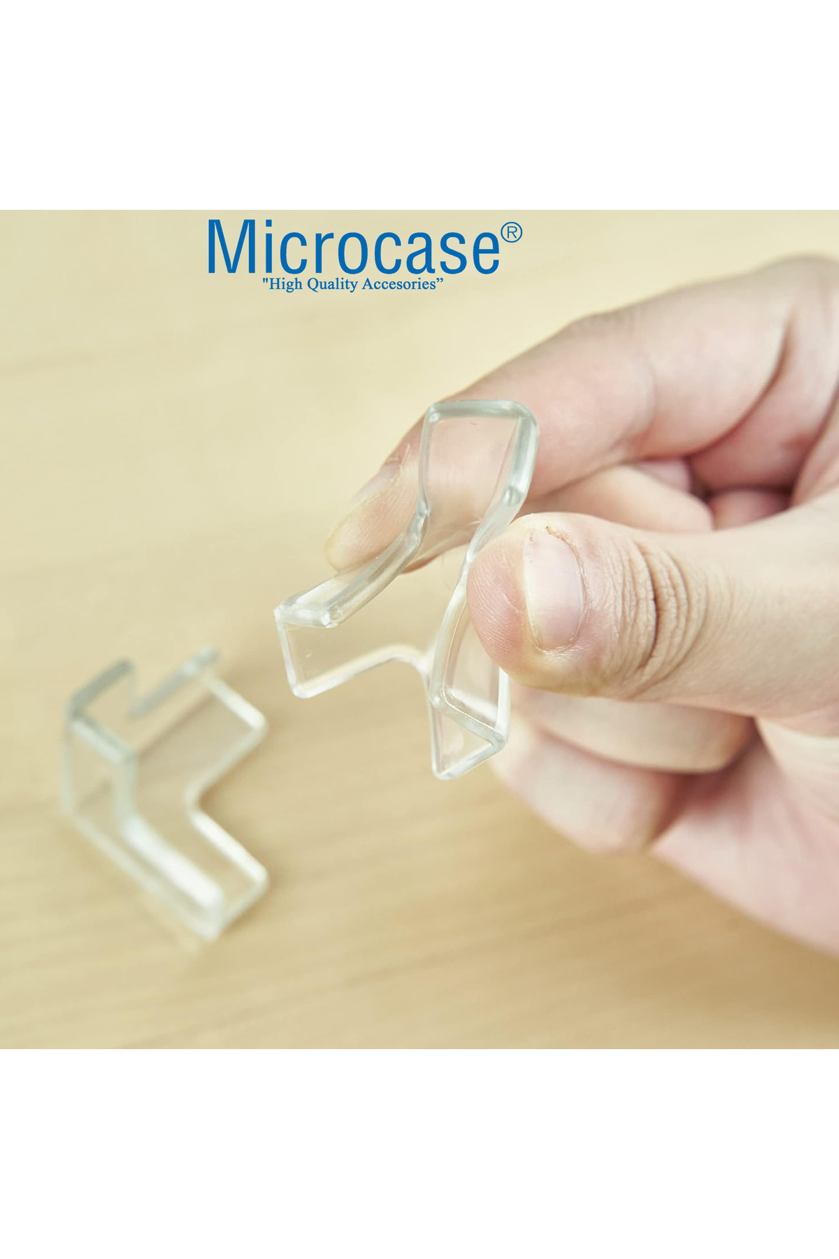 Microcase Bebekler için Eşya Masa Köşe Koruyucu Şeffaf Kendinden Yapışkanlı Silikon Köşe Koruma -AL4544 4 Adet fotoğrafı 4 (önizleme)