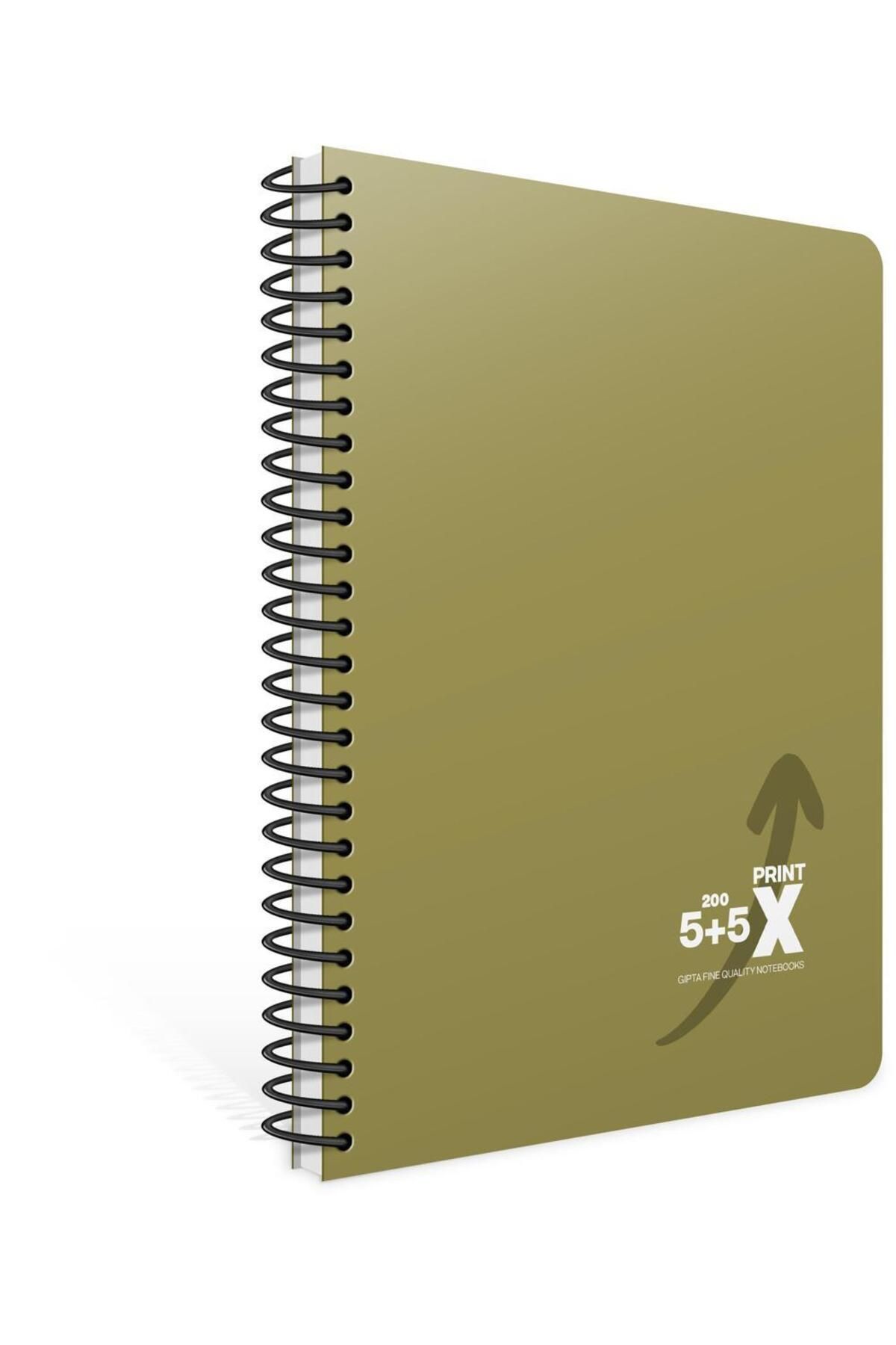 Gıpta-Print-X Plastic Notepad with Spiral - 17X24Cm, 160 Sheets, 4+1 Checkers 2