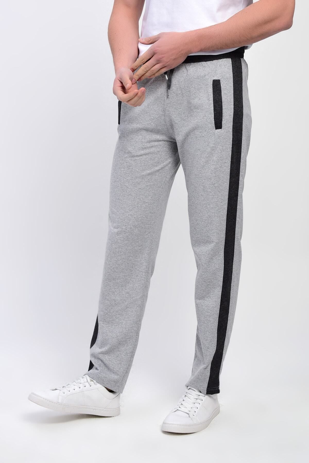 DYNAMO-Men's Grimelange Sweatpants with Elastic Waist and Stripes on the Sides 2