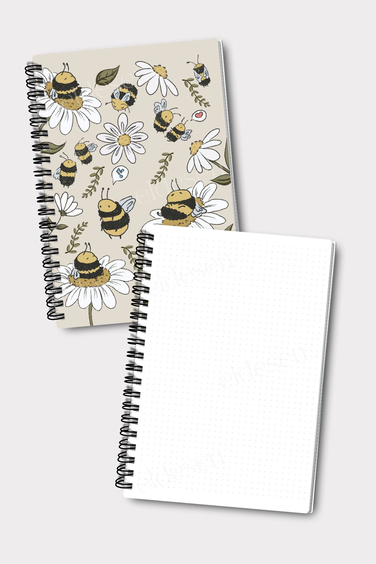 Eldesen Tasarım-A5 Size 4-Point Notebook Set - 50 Sheets and 100 Sheets 4