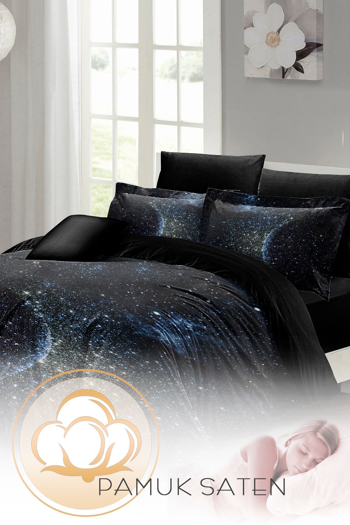 سرویس روتختی  مشکی مونوهومMonohome | MONOHOME33286 اورجینال - تصویر 4
