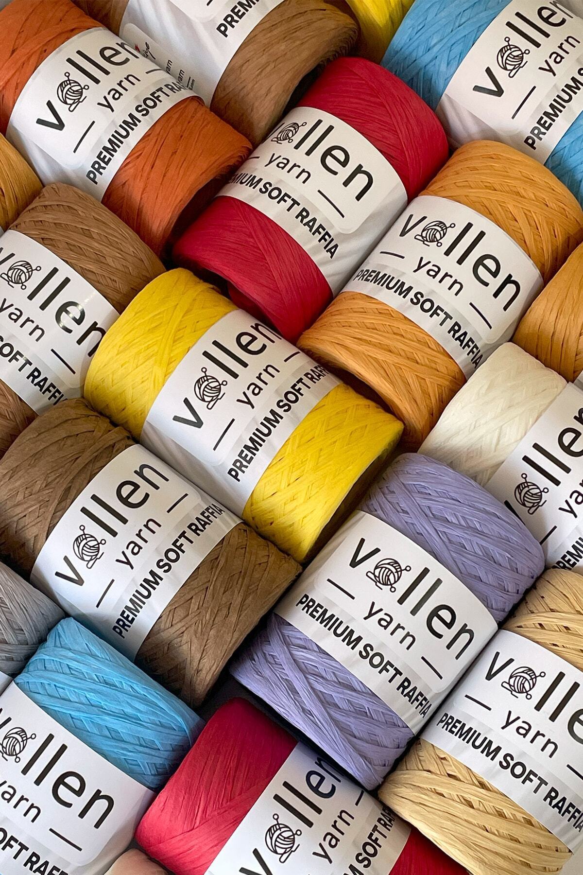 vollen yarn Yumuşak Rafya Kağıt Ip, Doğal Rafya Ipi, Ayna Ipi, Canta ...