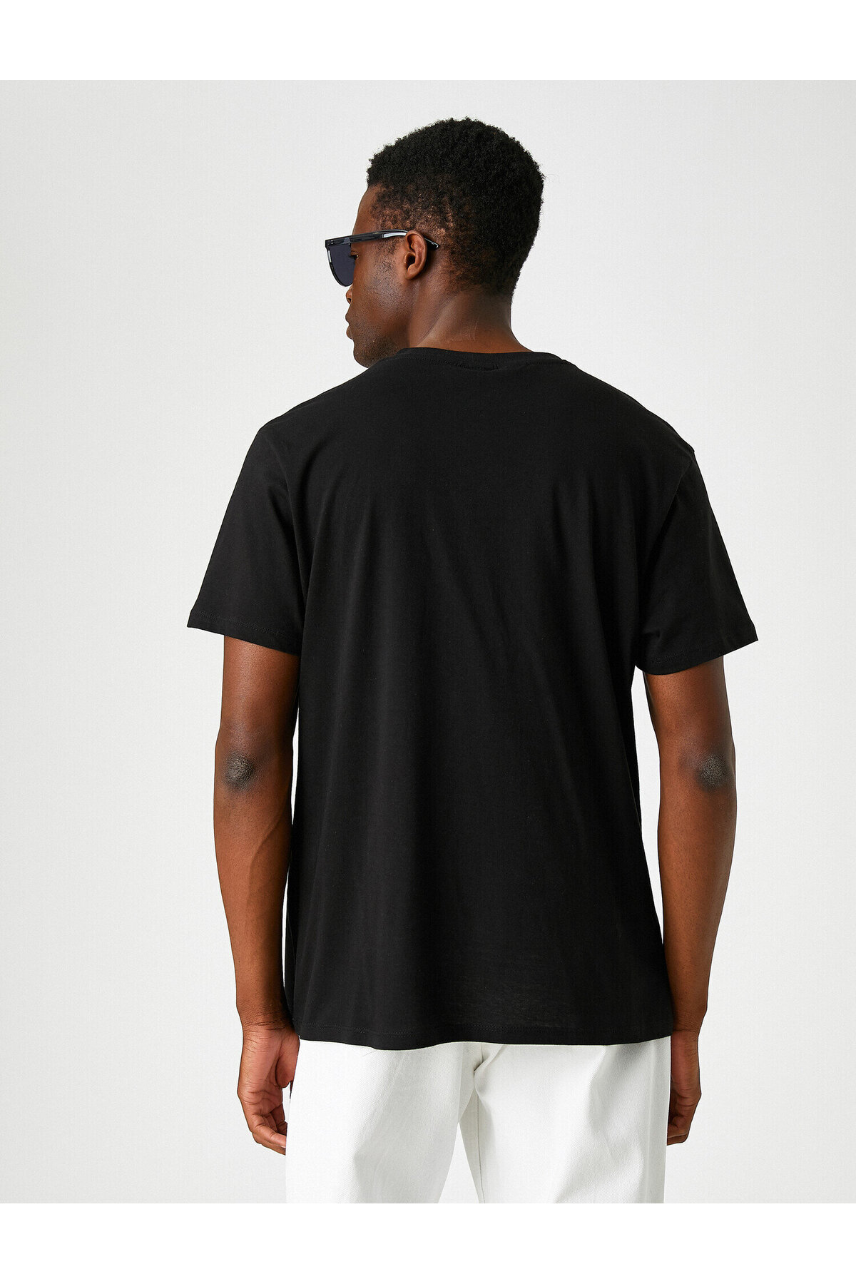 تیشرت مردانه مشکی کوتون | 2SAM11254HK اورجینال - تصویر 4