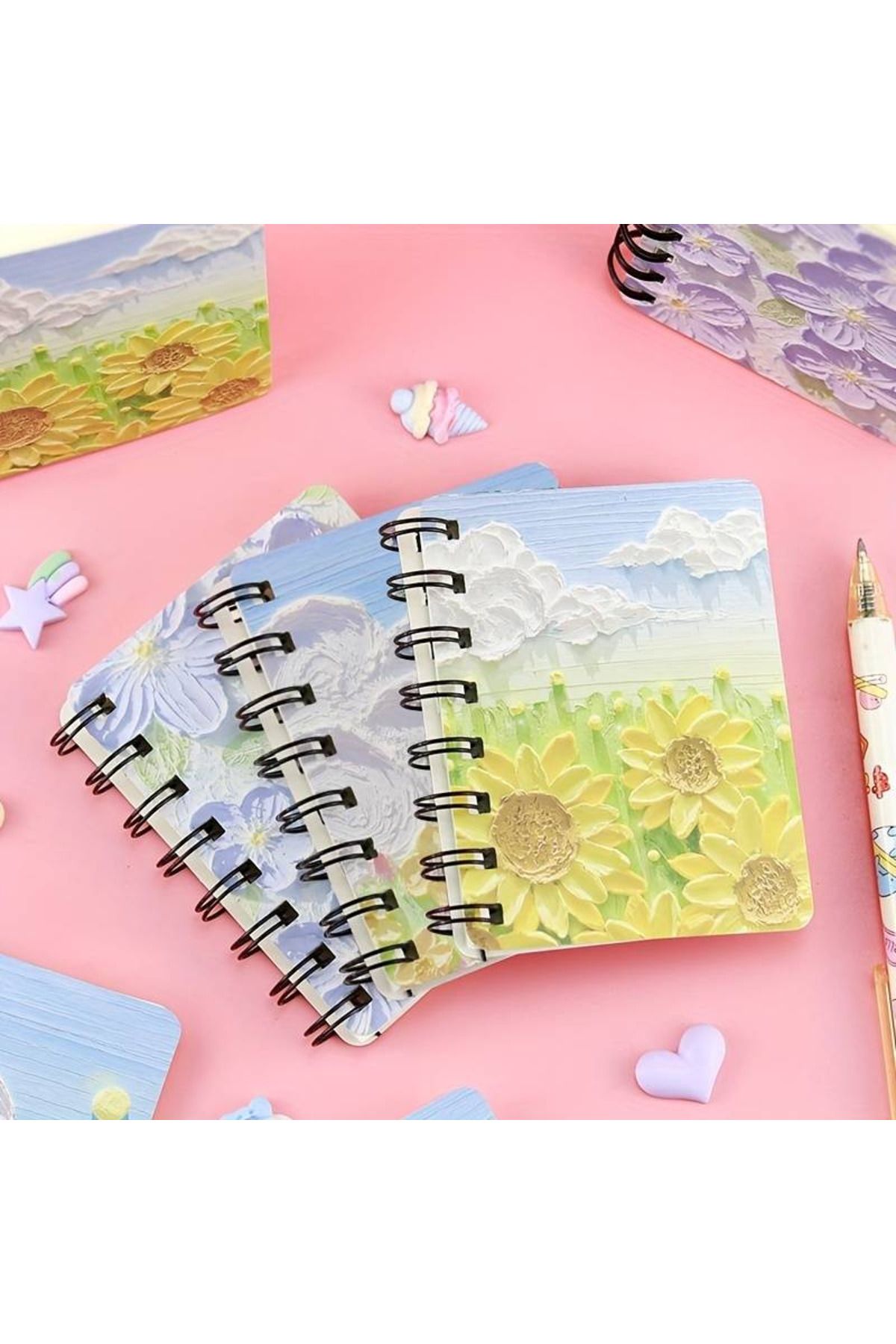 Siriderya-Mini Unlined Cute Notebook A7 Spiral Student Notebook Pocket Notepad Portable Daily Notebook 5