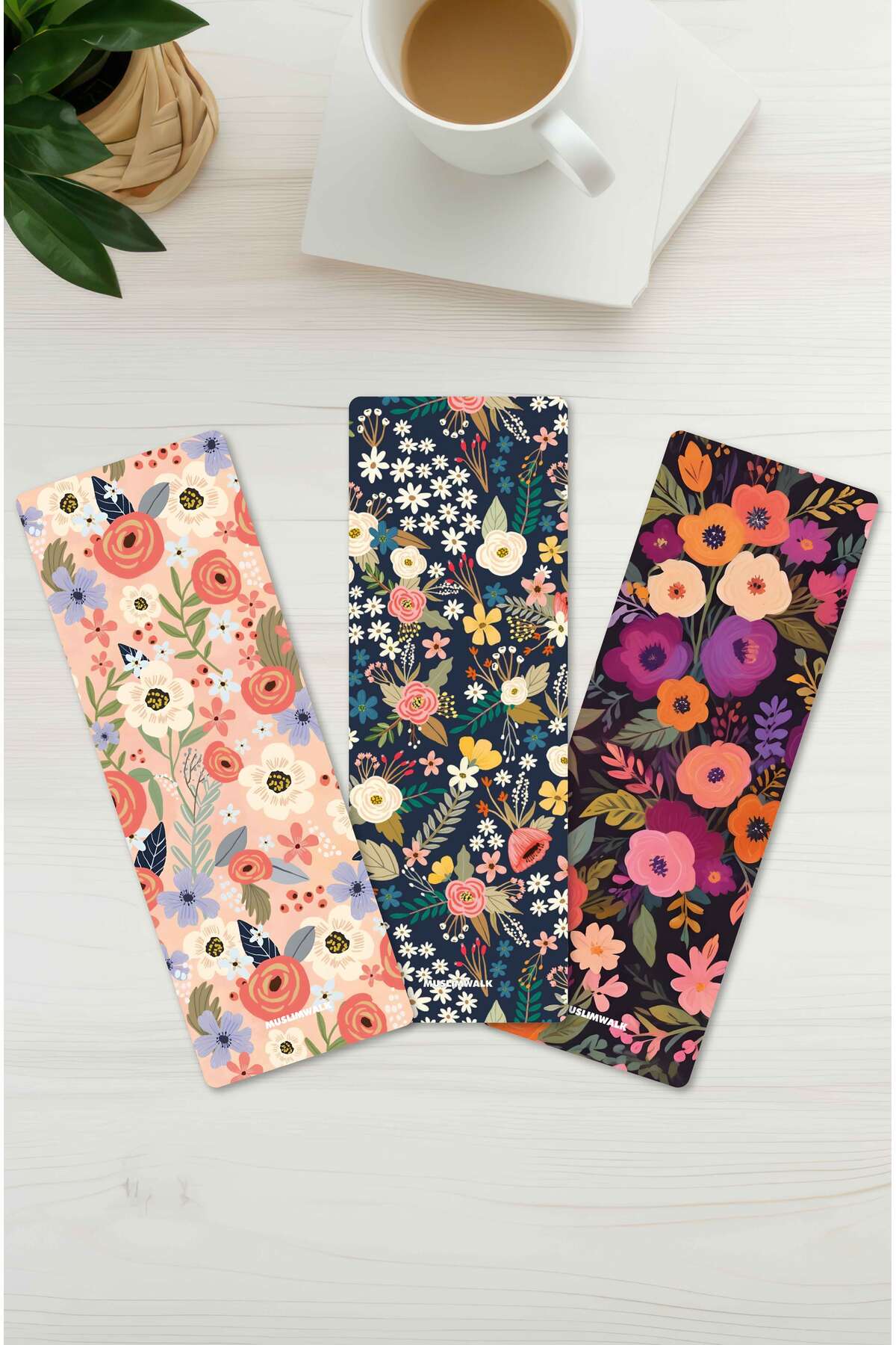 MuslimWalk Erguvan 3’lü Kitap Ayracı Seti #KA19