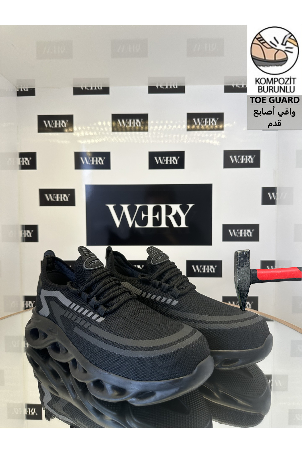 e&e Spor İş Ayakkabısı Tam Ortopedik Tabanlı Çok Hafif S1 Kompozit Burun Korumalı Yazlık İş Ayakkabısı