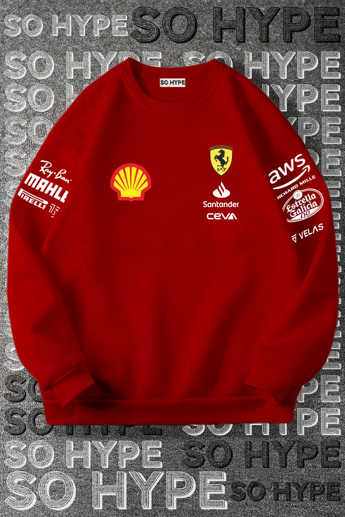 FULL TOLERANCE Unisex bisiklet yaka Scuderia Ferrari tasar m sweatshirt Fiyat Yorumlar Trendyol