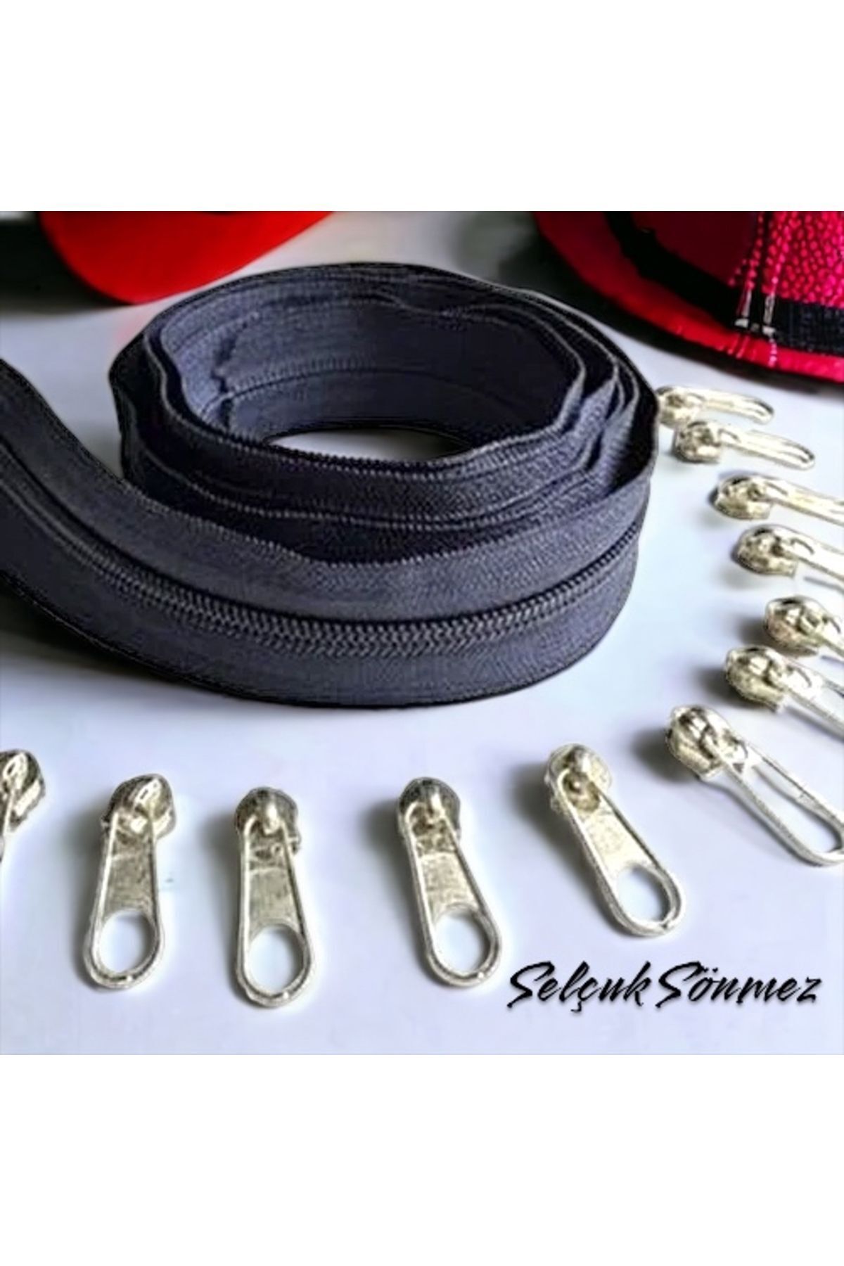 NAVY BLUE 10 METER ZIPPER 20 HEADGEAR