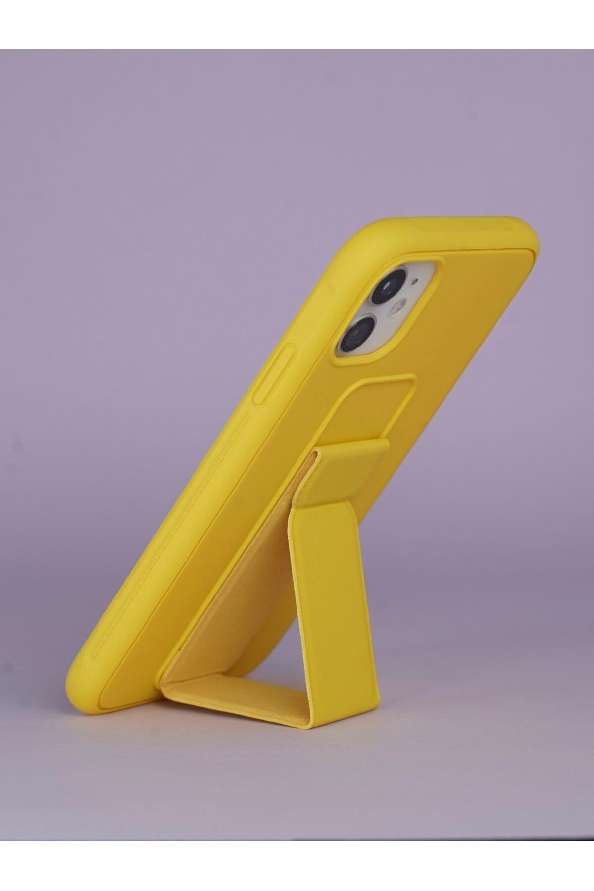 Iphone 11 Süet Stantlı Kılıf 2