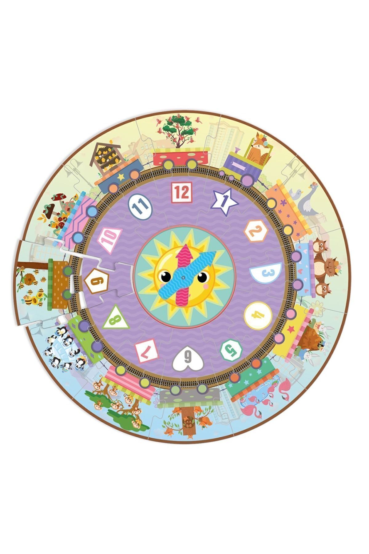 MERT BEBEK Benim Saat Puzzle'm Saat Puzzle , Yuvarlak Puzzle fotoğrafı 2 (önizleme)