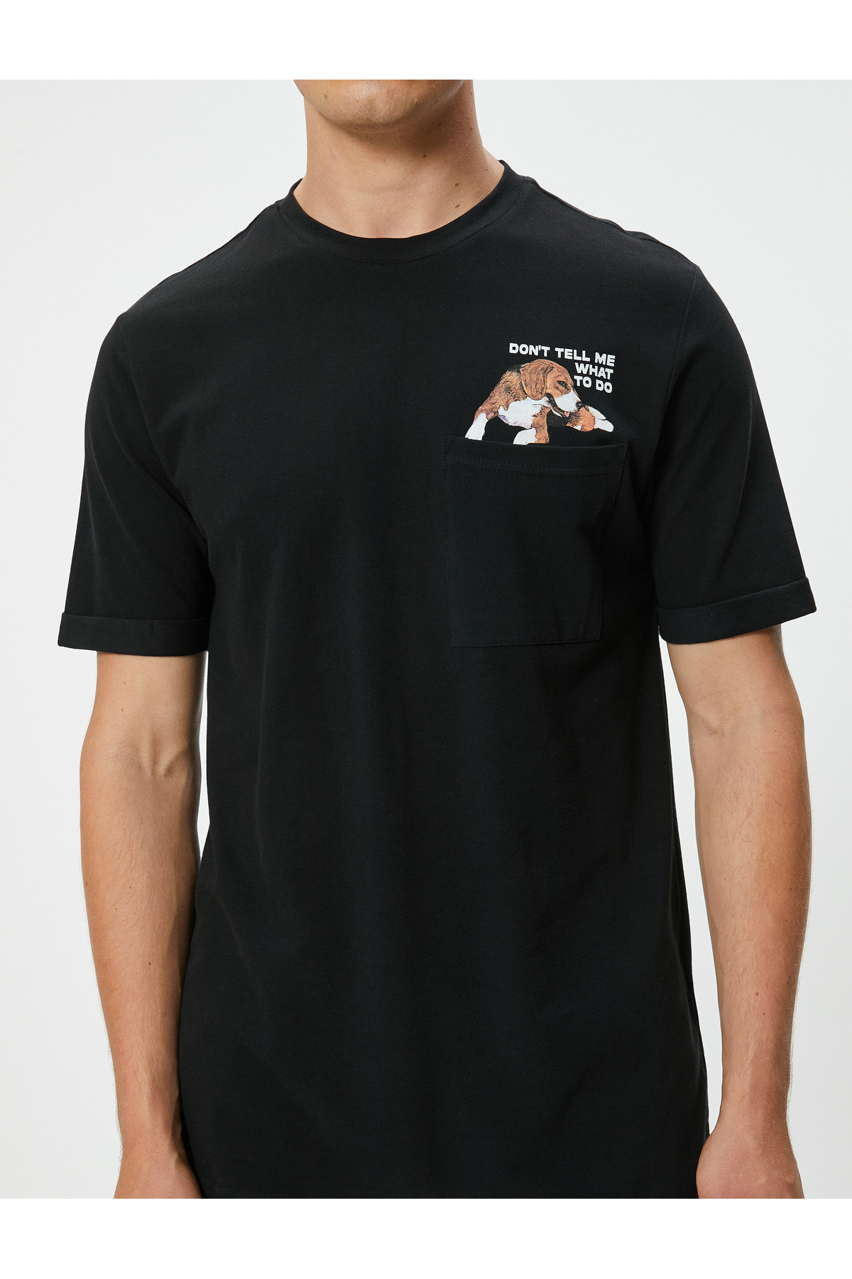 تیشرت مردانه صورتی کوتون | ST00006654 اورجینال - تصویر 5