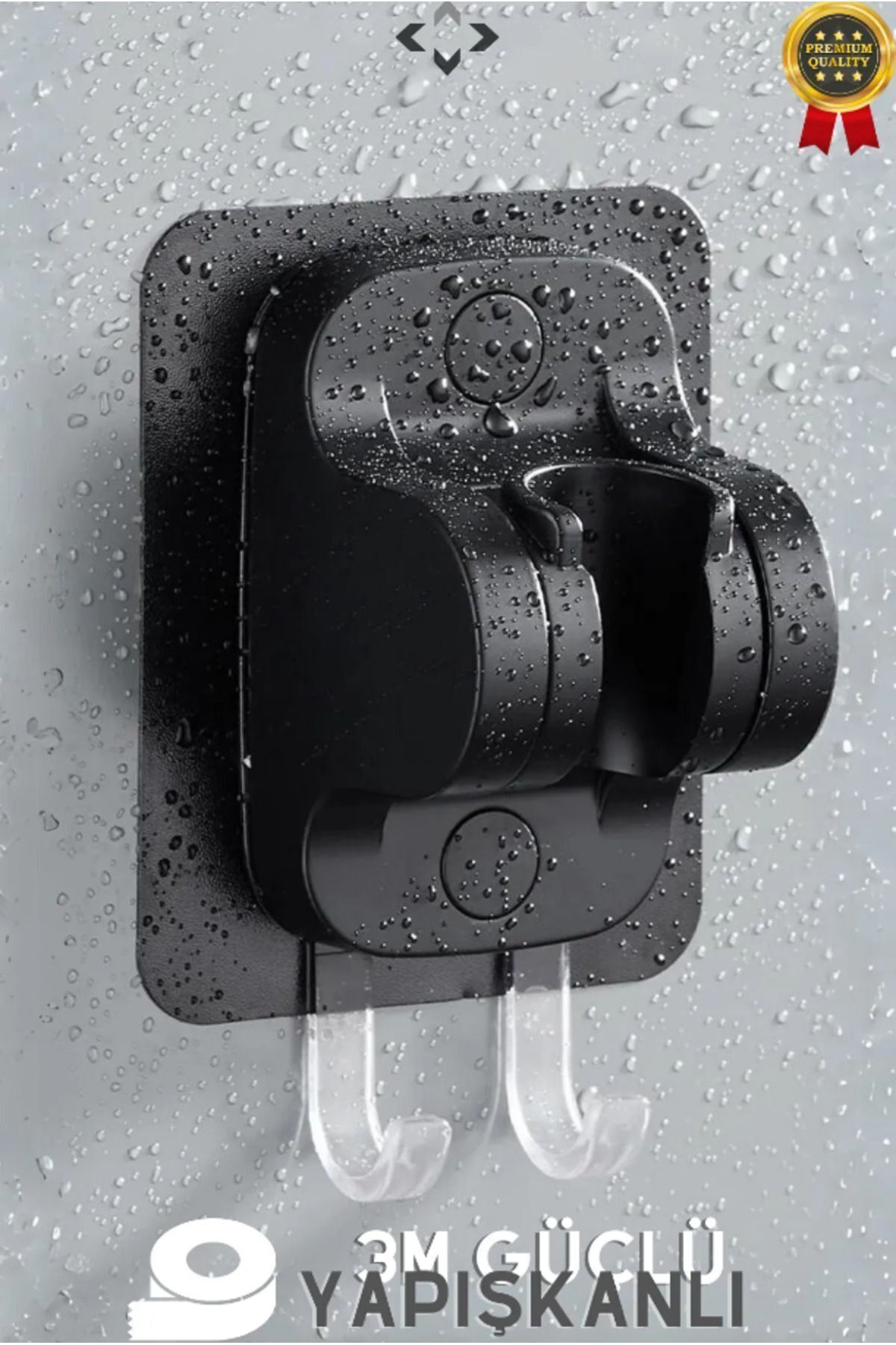 Self Adhesive Hanger Shower Hinge Strong Adhesive Two Strap Shower Head Hanger Shower Hinge