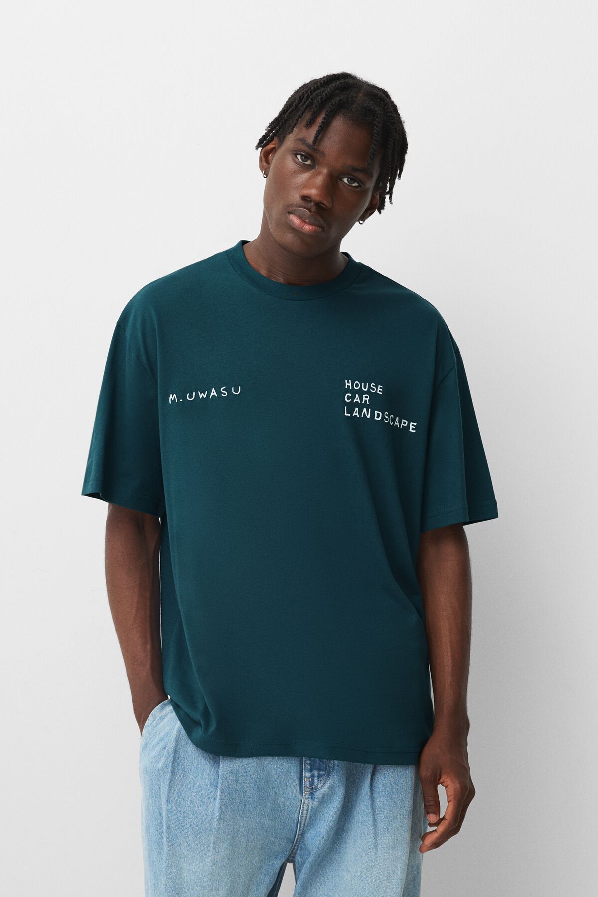 Bershka K sa kollu soluk efektli AC DC bask l t shirt Fiyat Yorumlar Trendyol