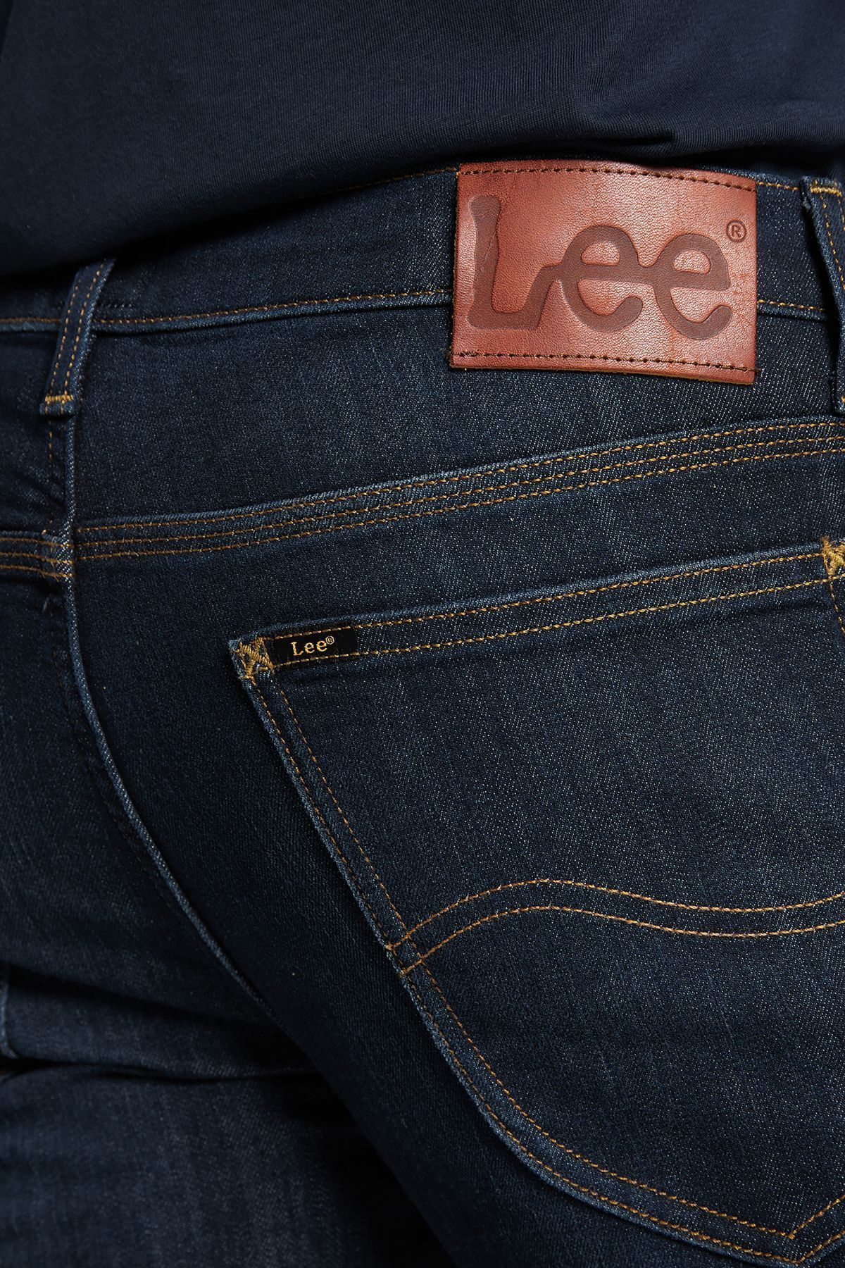 شلوار جین آبی مردانه منعطف دارن استرایت فیت معمولی Lee
