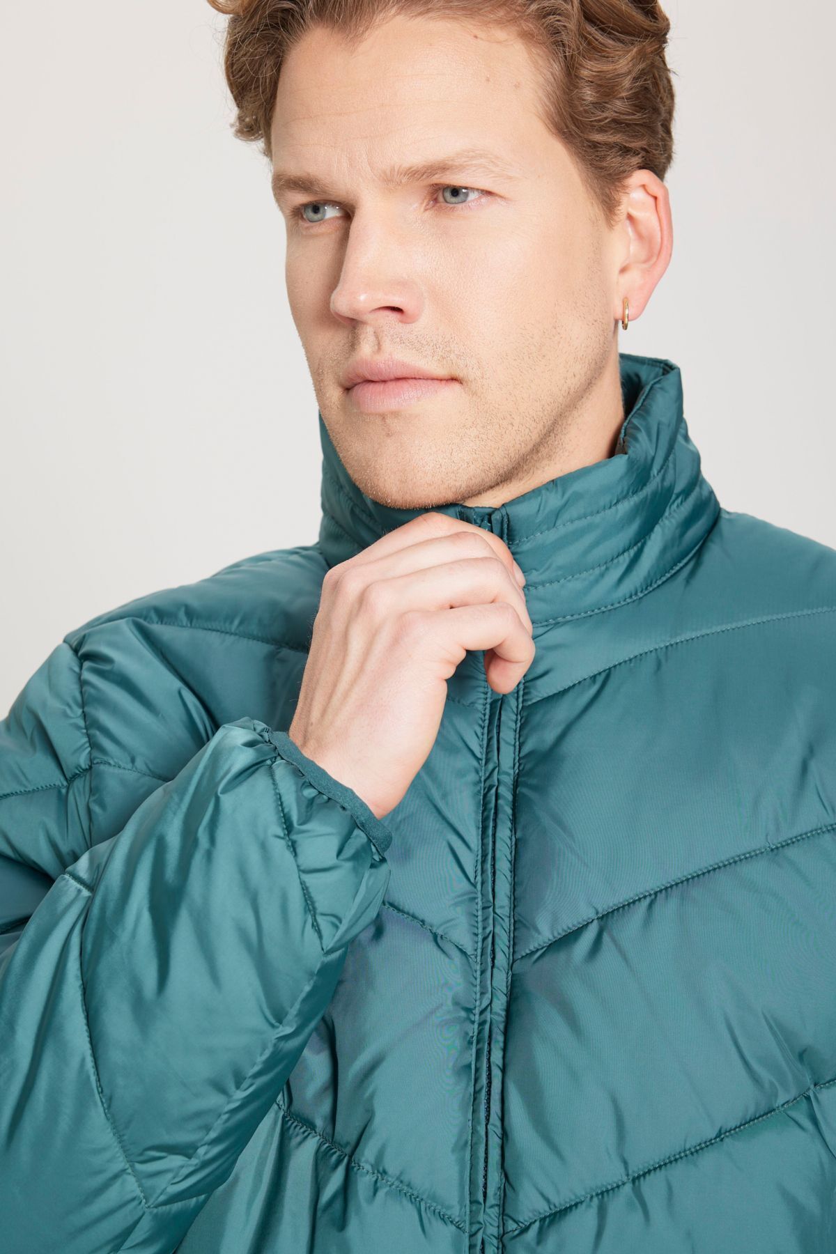 کاپشن سبز مردانه ژاکت پفکر Mont W40YWAG61 Wrangler
