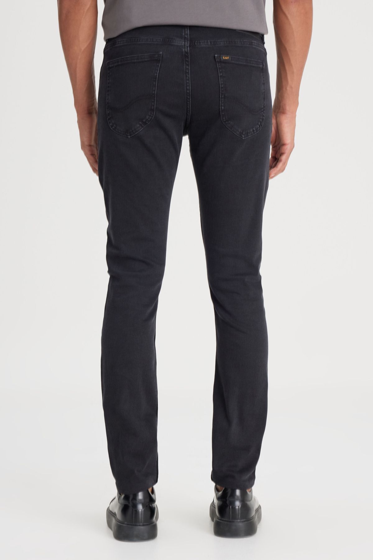 شلوار جین مشکی مردانه سیاه Skinny Fit Slim کمر کم Flexible Malone Lee