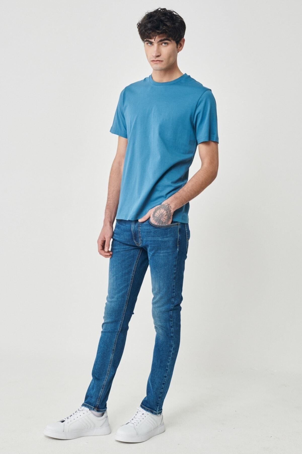 شلوار جین خاکستری مردانه فلکسیبل Luke Slim Fit معمولی کمر آبی Lee