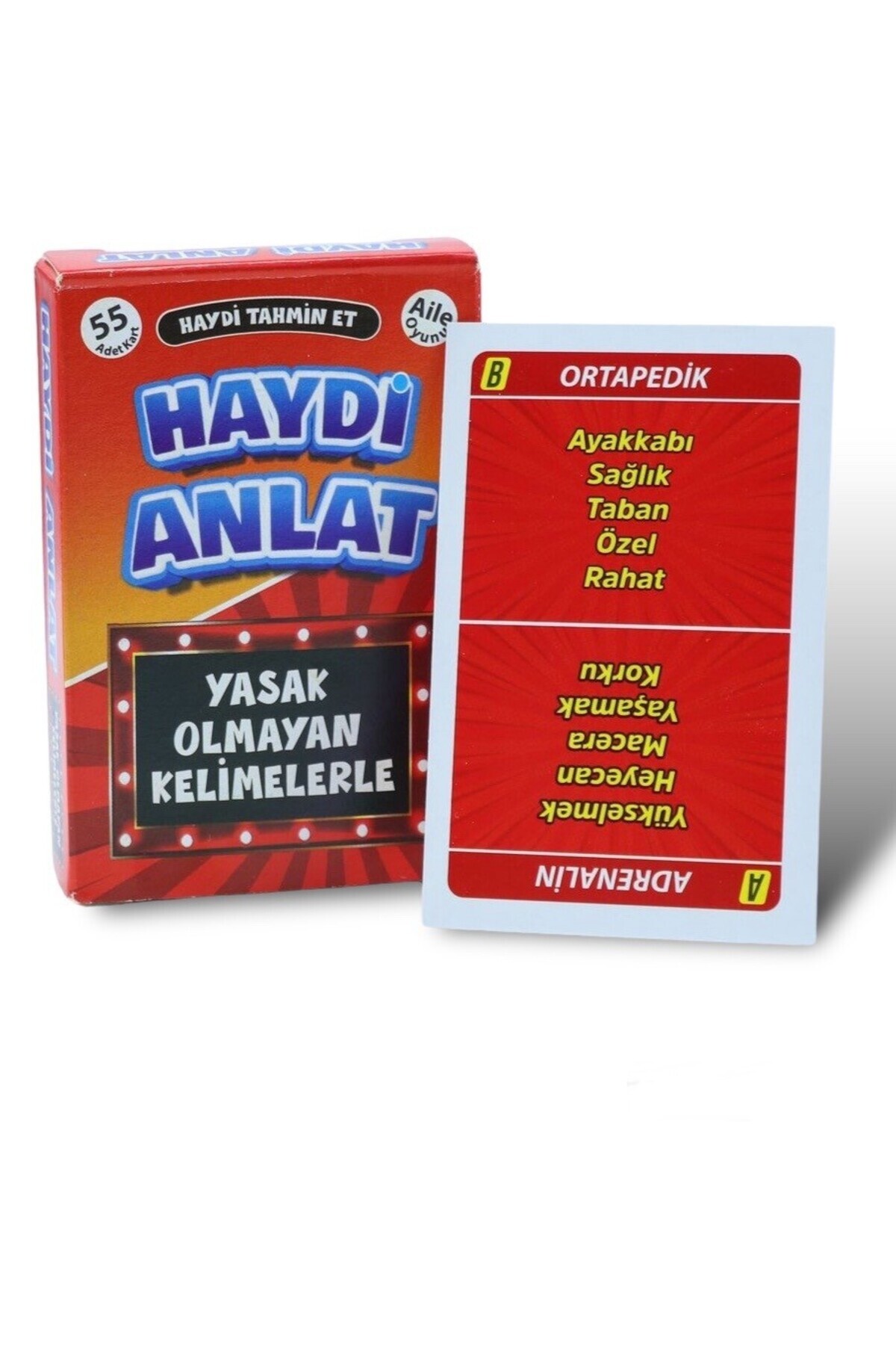 Let's Tell Card Game Brain Teaser Strategy Family Box Game Non Forbidden Words Tell 55 Cards