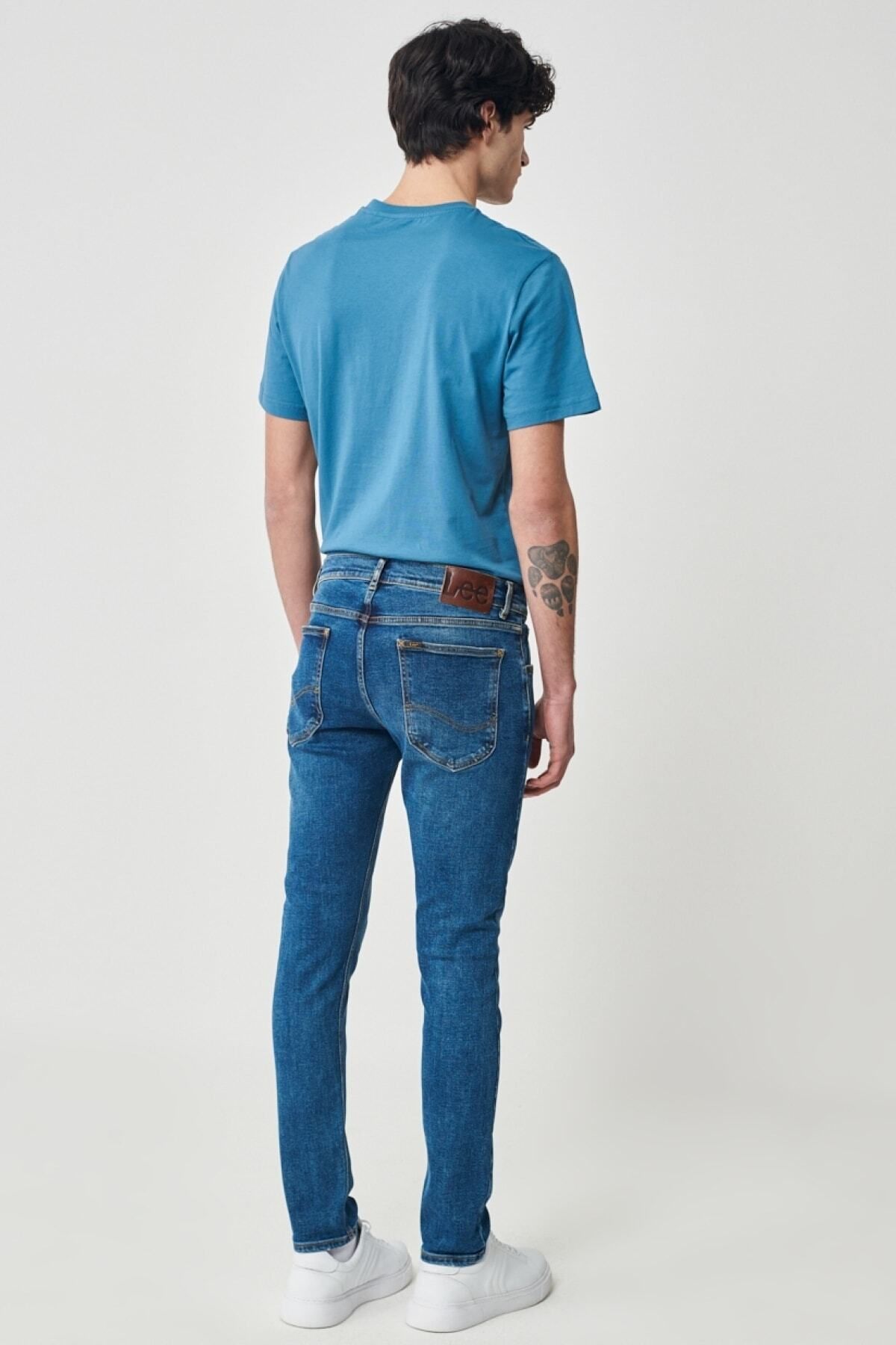شلوار جین خاکستری مردانه فلکسیبل Luke Slim Fit معمولی کمر آبی Lee