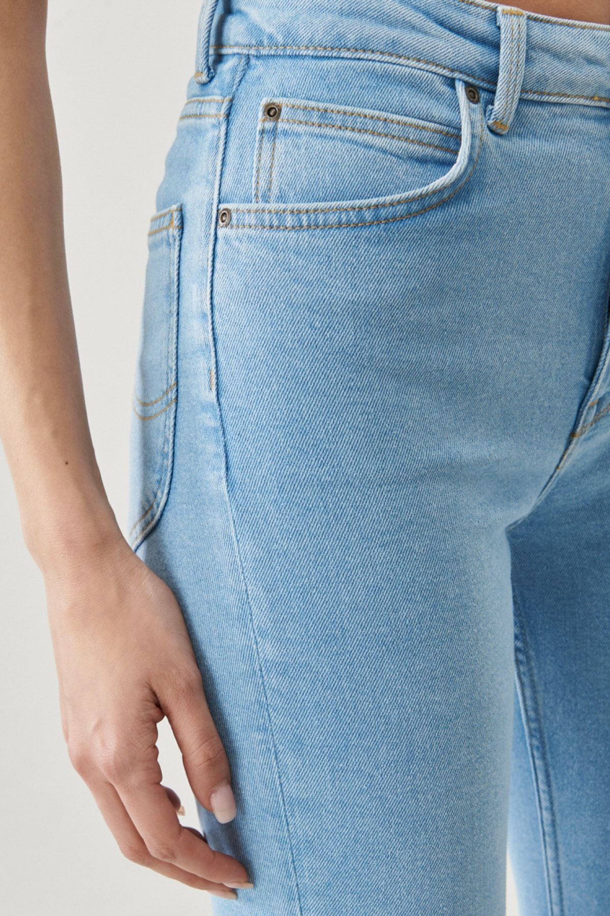 Lee-Ivy Super Skinny Fit, sehr hohe Taille, sehr schmales Bein, dehnbare blaue Damen-Jeans-Denim-Hose 3