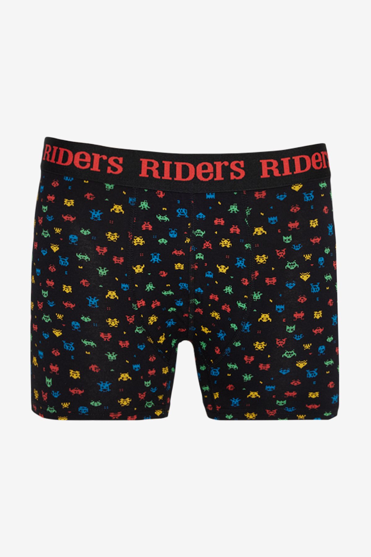 بسته باکسر 3 تکه با نشان‌واره آبی سرمه‌ای مشکی با تناسب معمولی منعطف نخی Riders by Lee