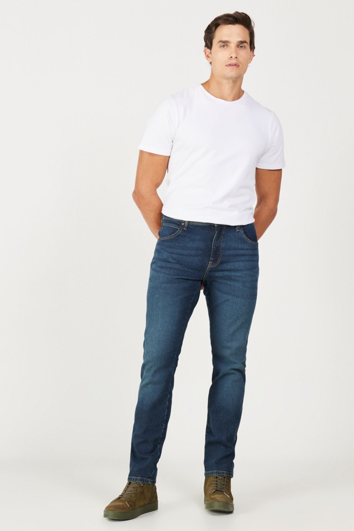 شلوار جین سبز مردانه تگزاس باریک و کمر Wrangler