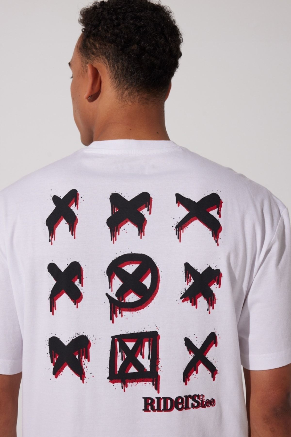 Riders by Lee-Bílé tričko Crew Neck 100% BavlnaLooseFit 2