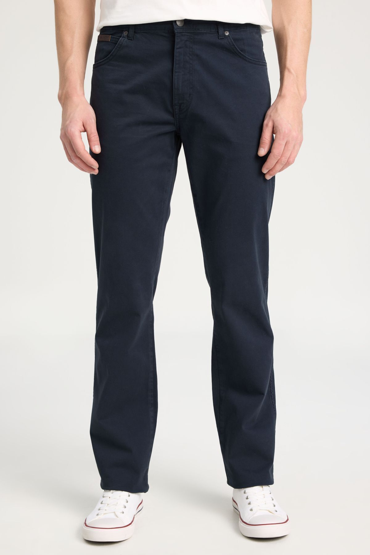 شلوار جین آبی مردانه Flash Straight Cuting Normal Bel Texas Navy Blue Pants قابل انعطاف Wrangler