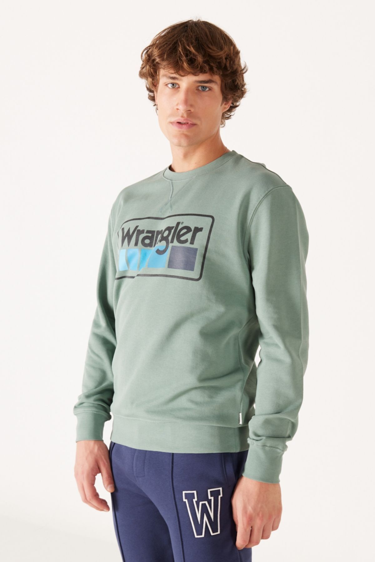 سویشرت 100% پنبه ای با برش معمولی با تناسب معمولی با داخل پشمی Wrangler