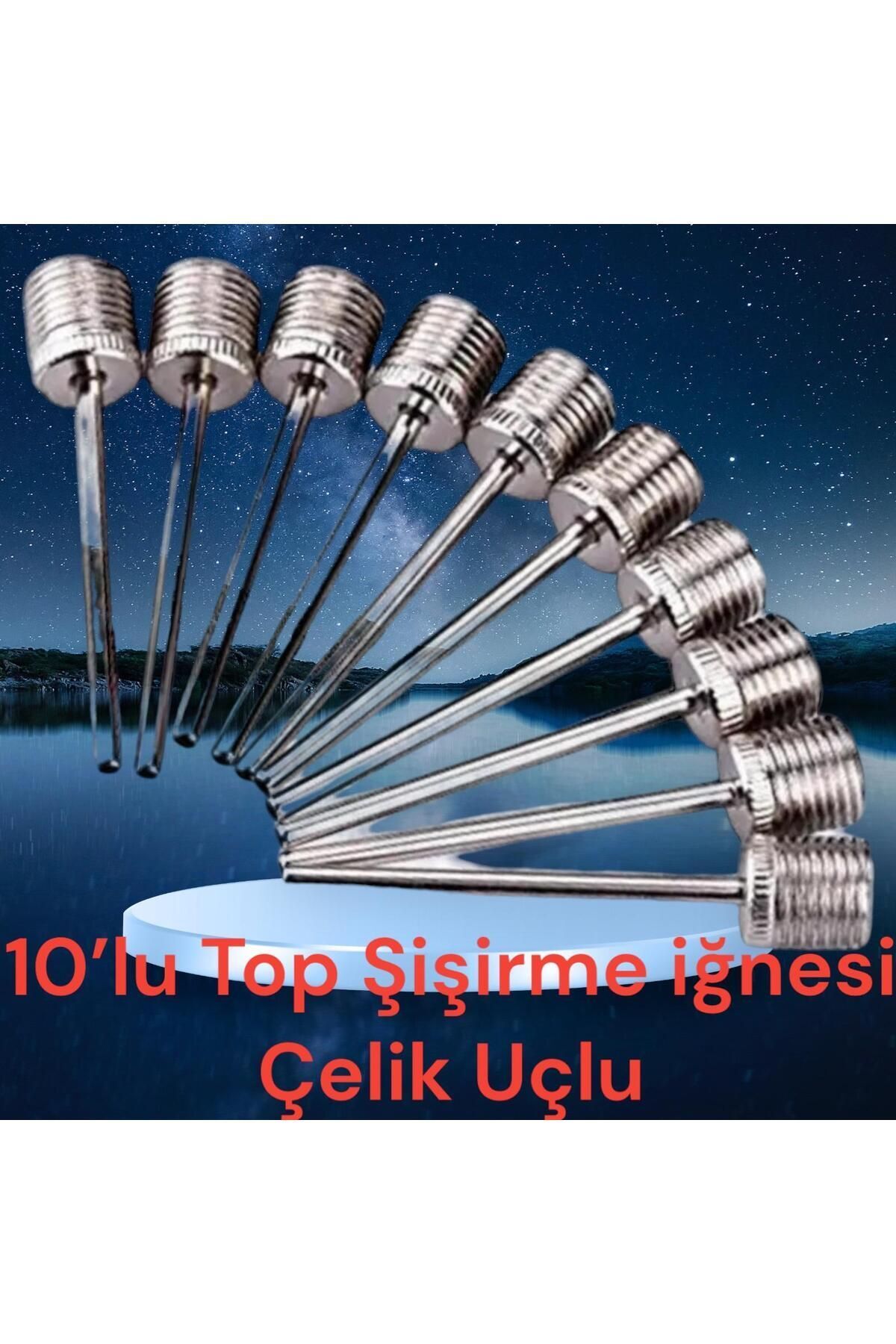 Gök Sports 10'lu Top Şişirme Iğnesi Top Iğnesi Pompa Iğnesi Çelik Uçlu