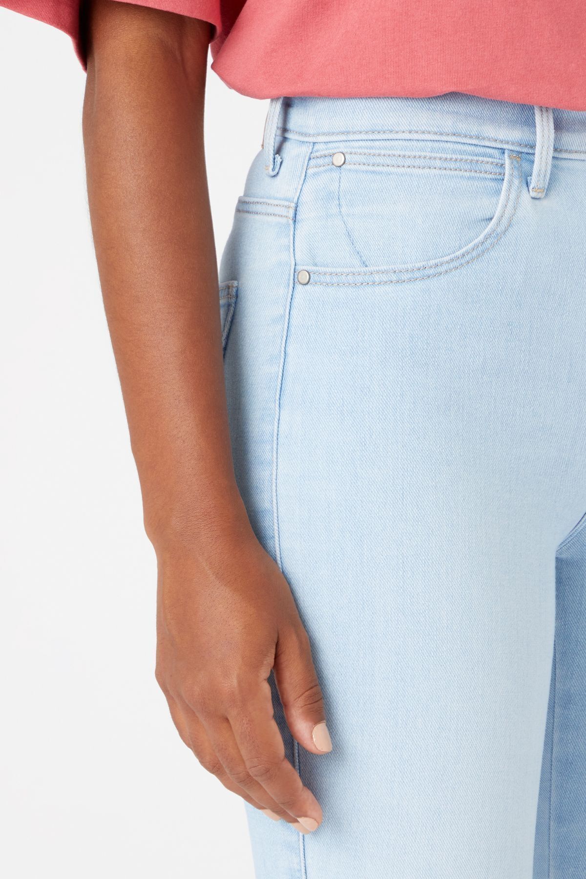 WRANGLER-Wysoki stan ElastycznySkinnyFitDenimJeans - Jeansy 4
