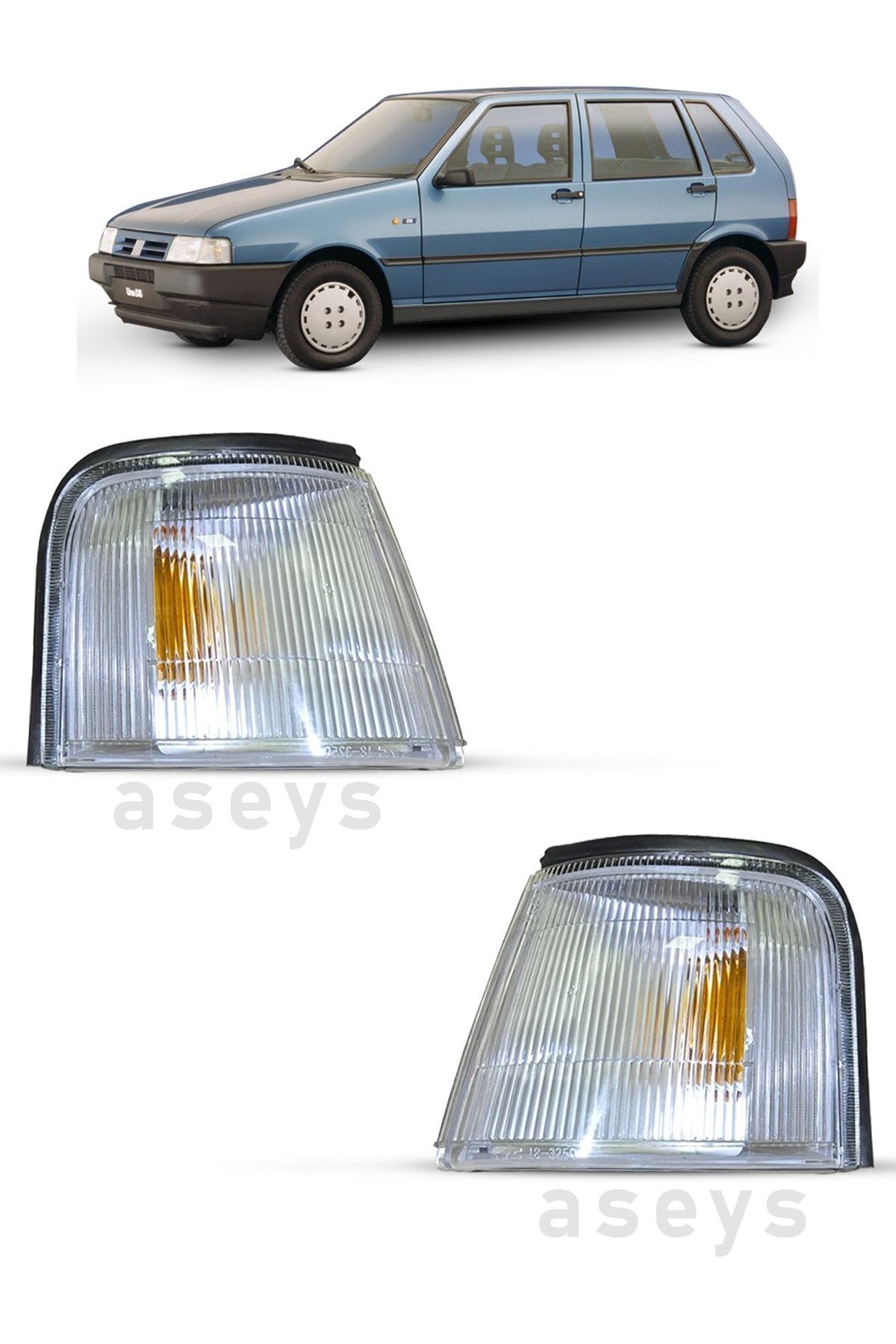 Genel Markalar Uno Ön Sağ Ve Sol Sinyal Ikili Takım Fiat Uno Sinyal Takımı 9943194-9943193