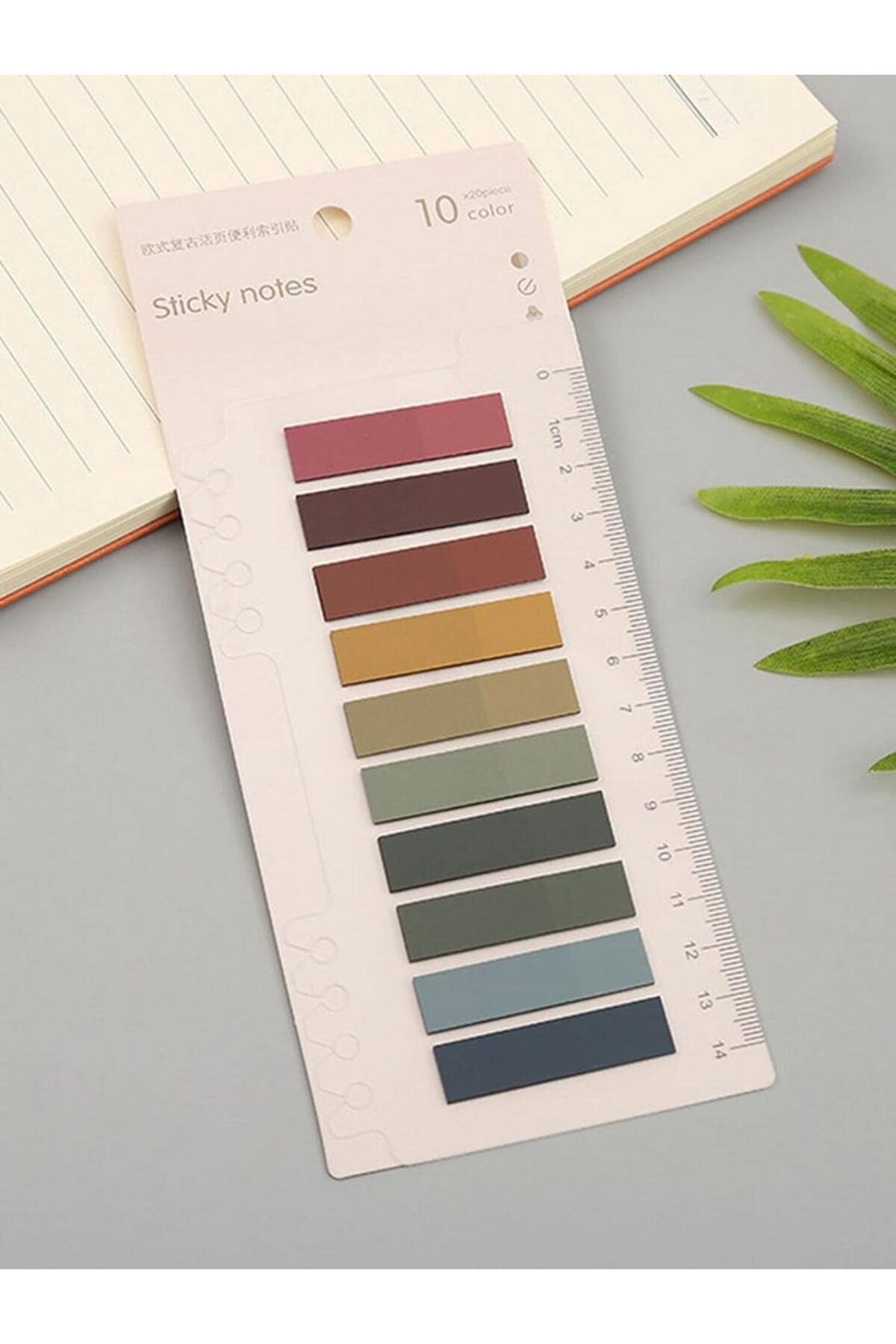 ACUTO-10 Color Soft Post-it Ruled Retro Shades Rectangle Transparent Pet Index Index Sticker Sticky Note 2