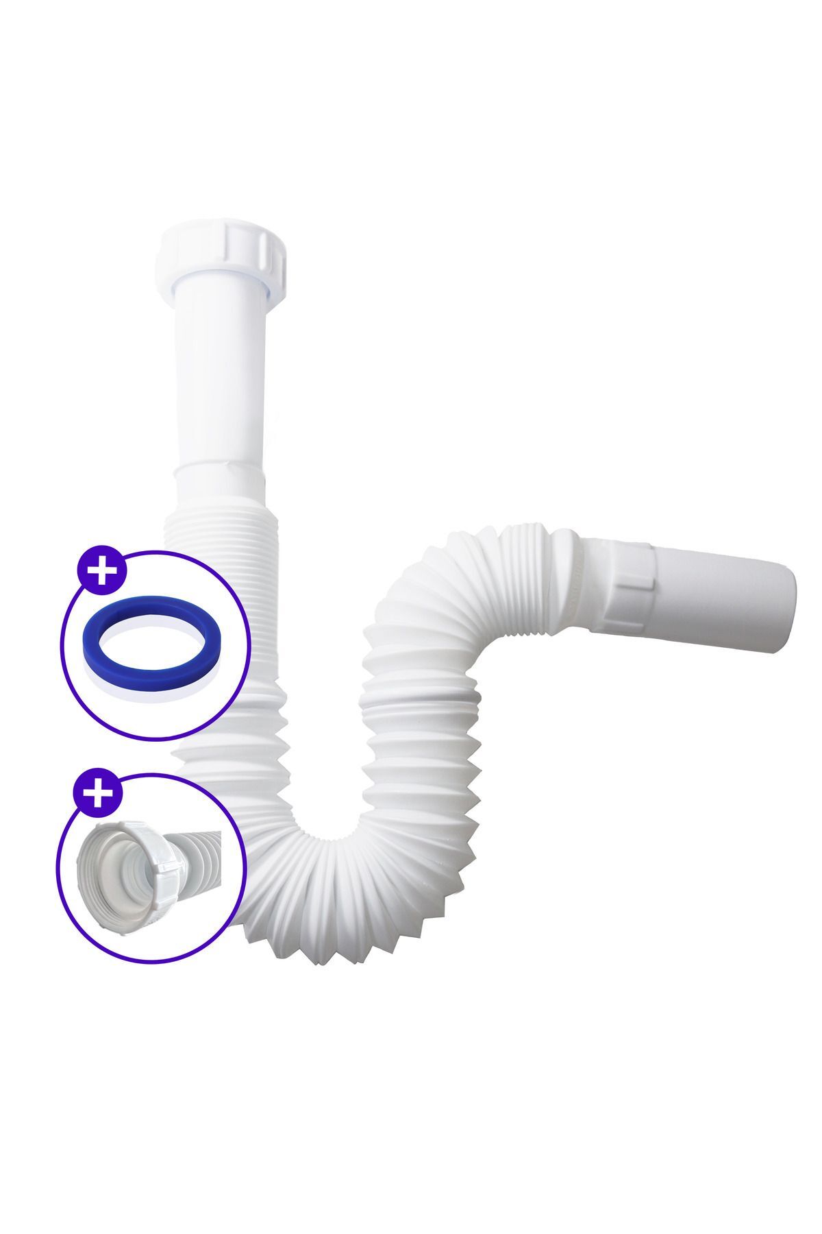 GÜÇLÜ Lavabo Sifonları İçin Körüklü Boru