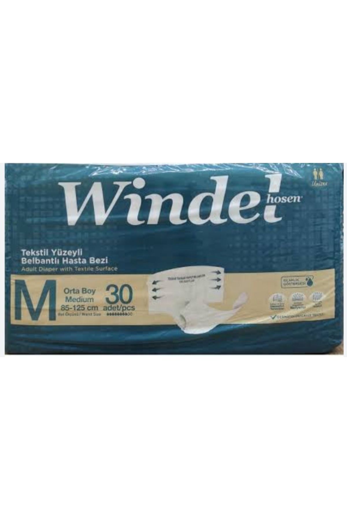 WİNDEL HOSEN BELBANTLI ORTA BEDEN ( M) Medium Hasta bezi 30 Lu