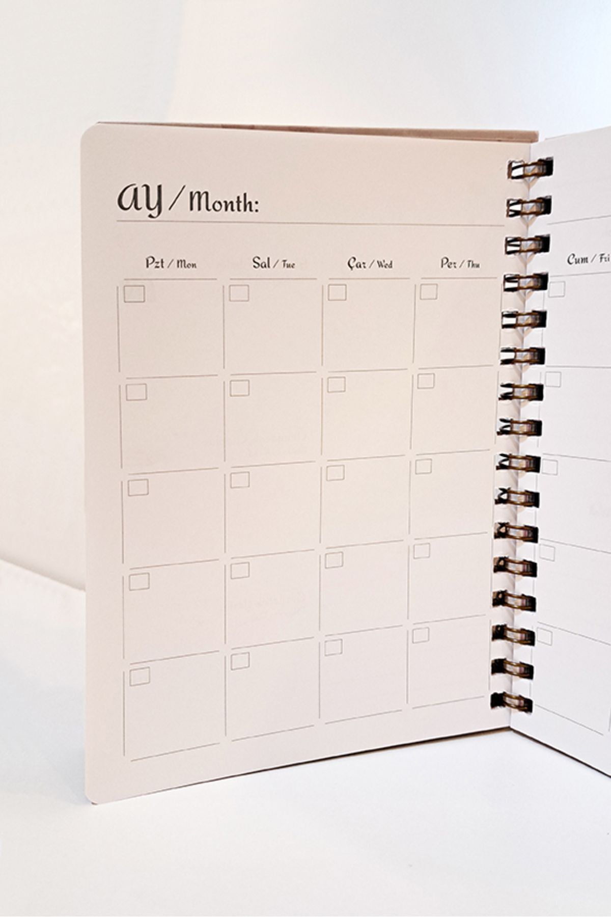 ArtNots-A5 Indefinite Planner / Minimalist Art 01 4