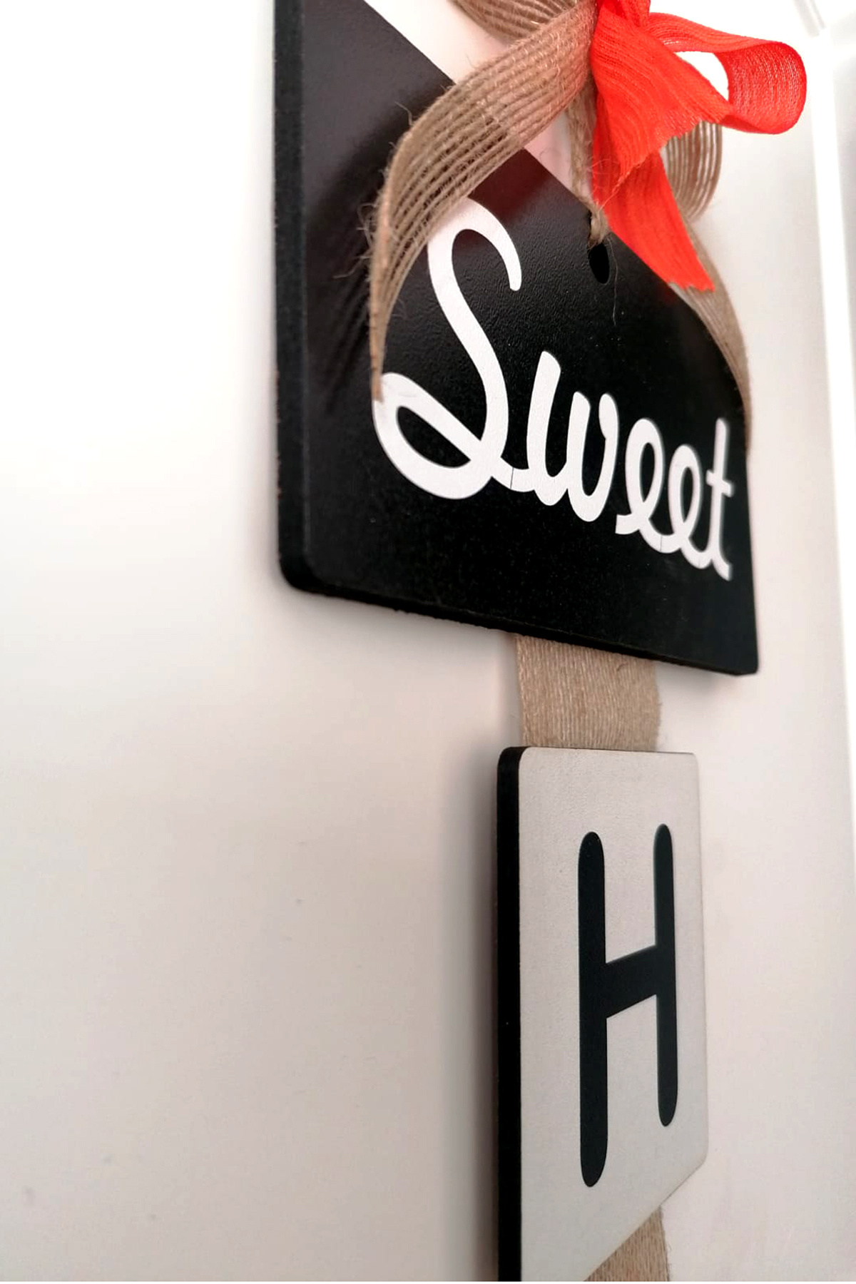Ahşap Kapı Süsü "Sweet Home" |Ayçiçeği Desenli El Yapımı Ayçiçeği Kapı Süsü | Ev Dekorasyonu 7