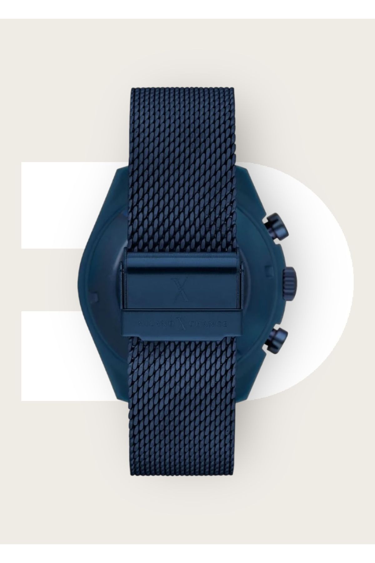 Milano X Change-5atm Polycarbonate Men's Watch, Active Functions and Straw Cord 3