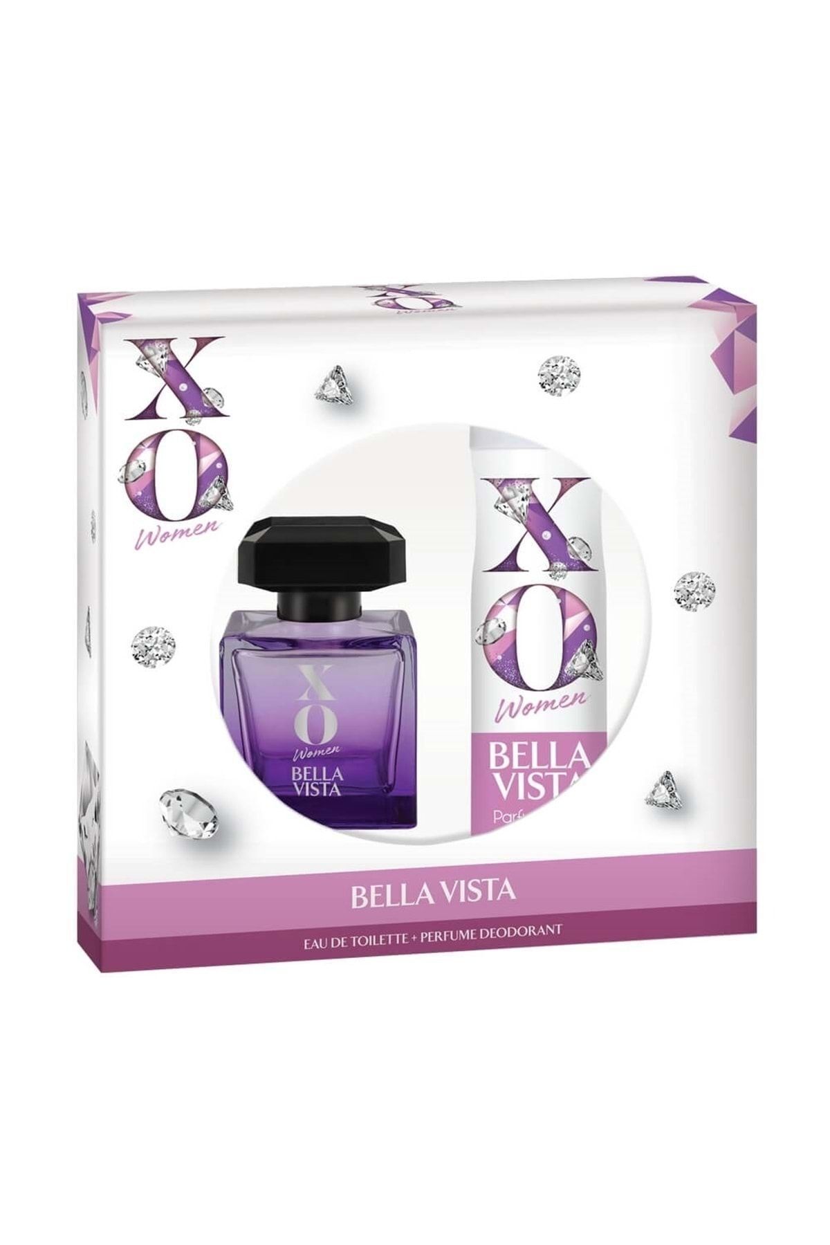 ست زنانه Bella Vista Edt 100ml + دئودورانت 125ml Xo