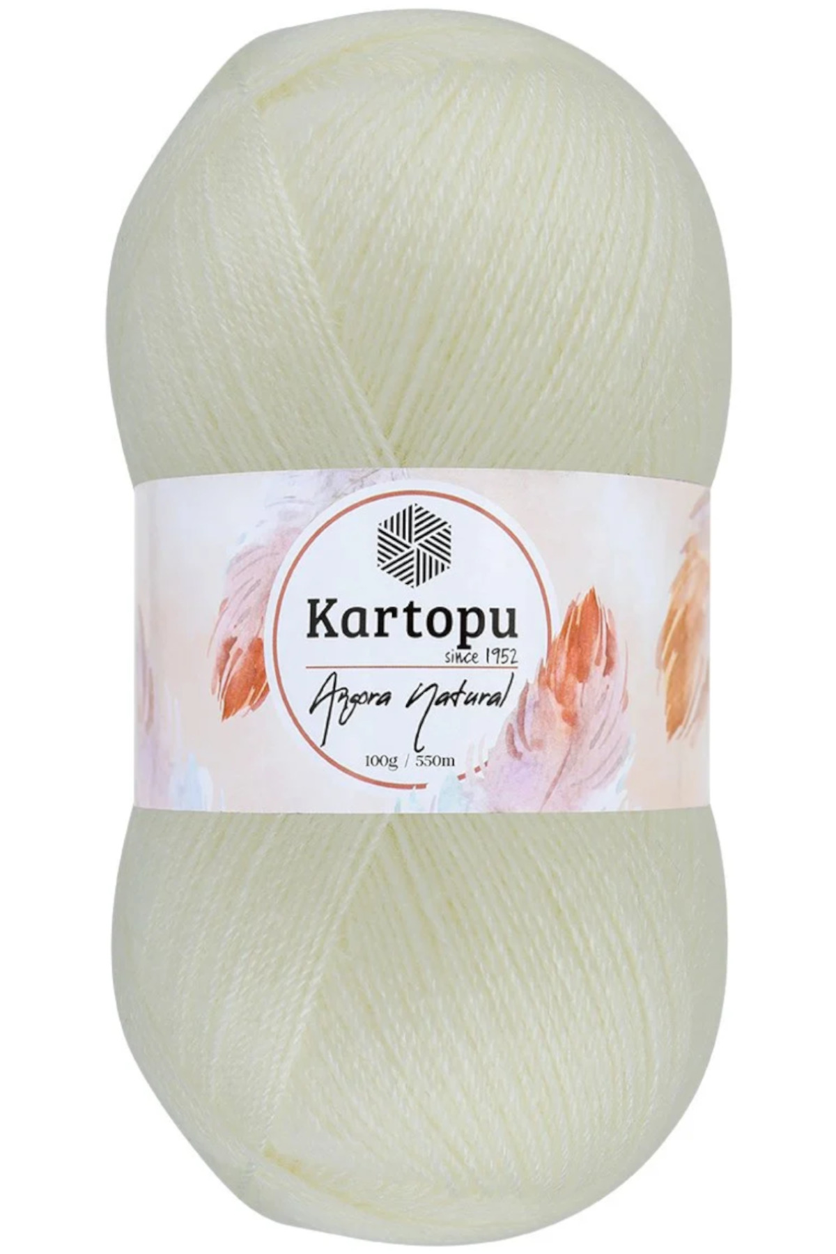 Angora Natural Cream K025 Thin Vest Woolen Rope 100gr