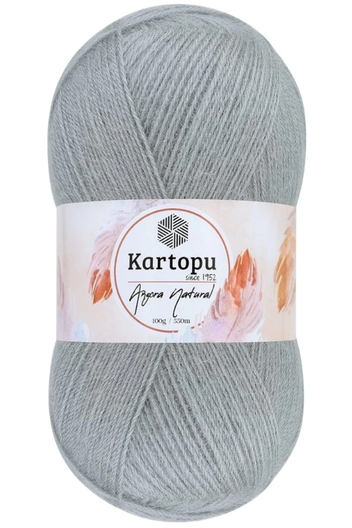 Angora Natural Light Grey K988 Thin Vest Woolen Rope 100gr