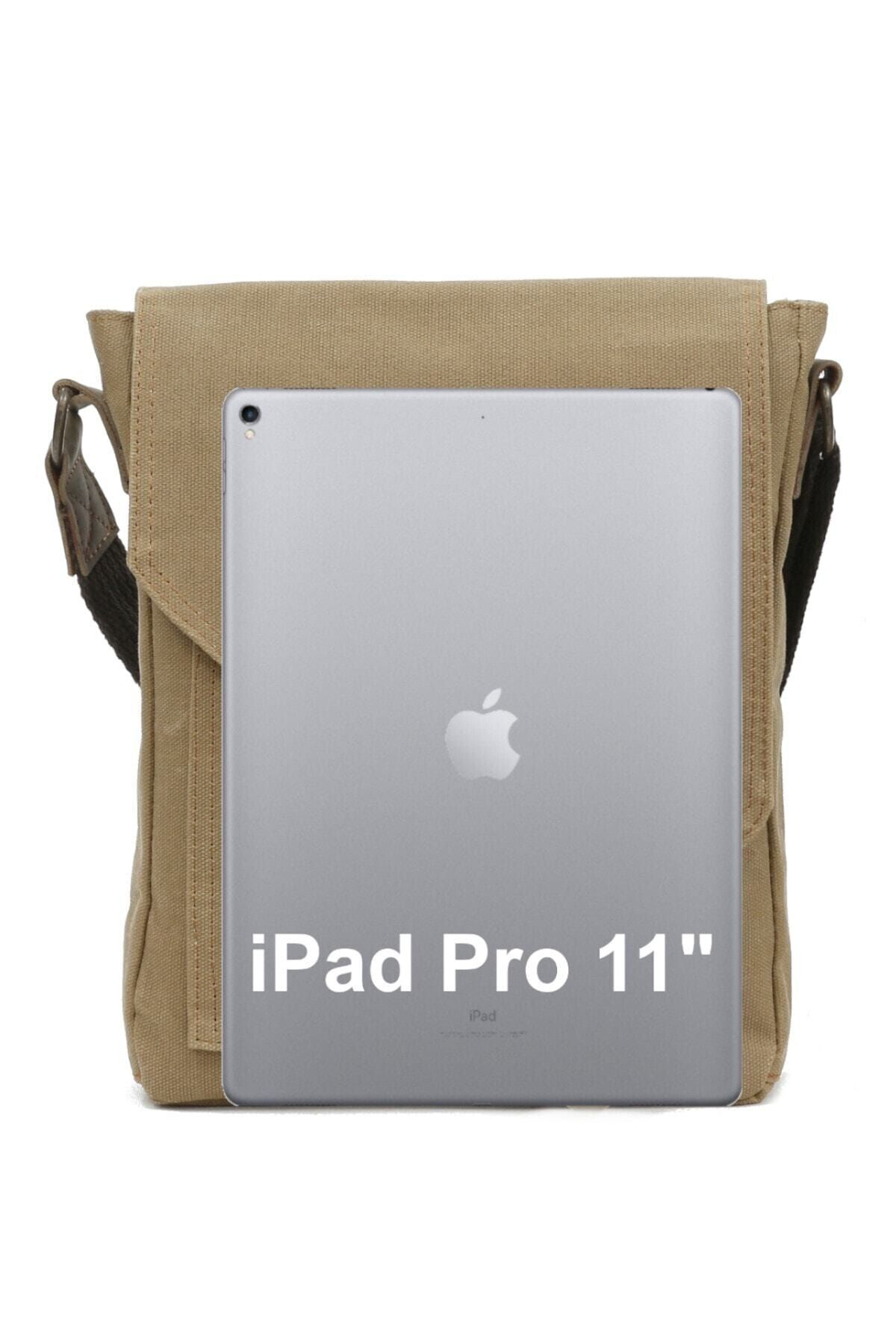 Old Cotton  Su Geçirmez Kumaş Omuz - Mini Laptop - Postacı Çantası - Görsel 3