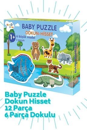 Dokun Hisset Baby Puzzle 6 Tanesi Dokulu 12 Dev Parça 1.set BON8156